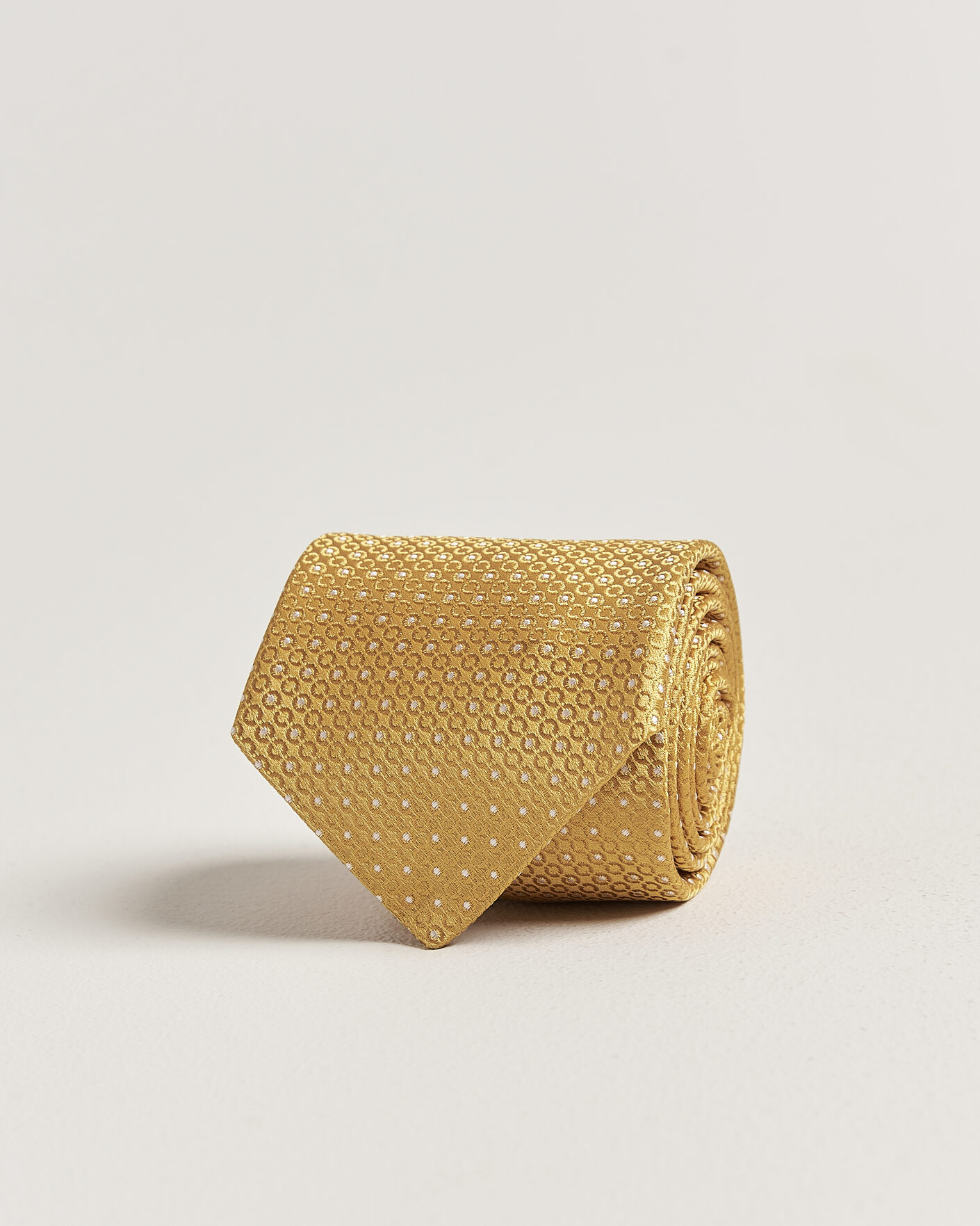 Men | Ties | Canali | Jacquard Silk Tie Yellow