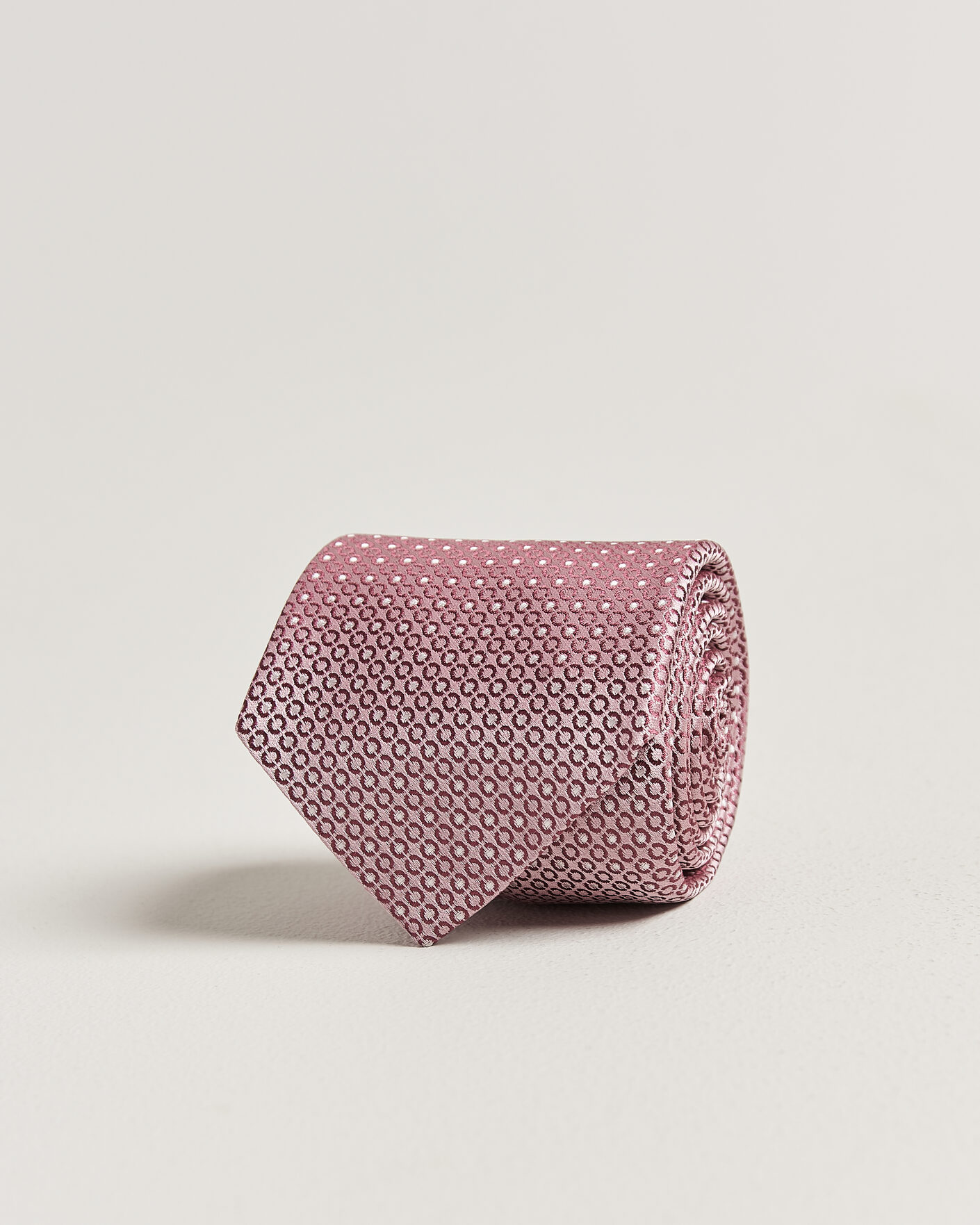 Men | Ties | Canali | Jacquard Silk Tie Rosa