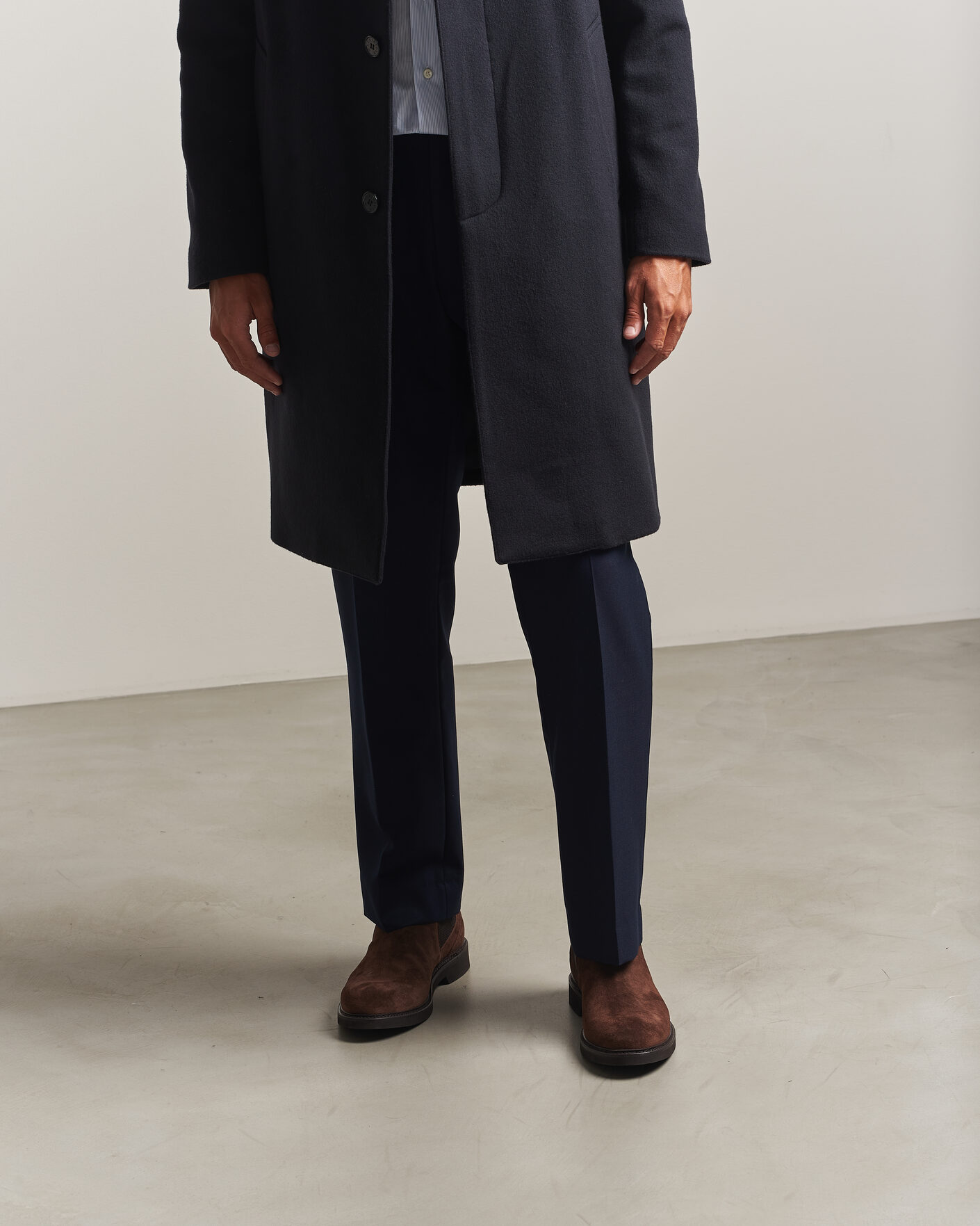 Men | Boots | Canali | Chelsea Boots Dark Brown Suede
