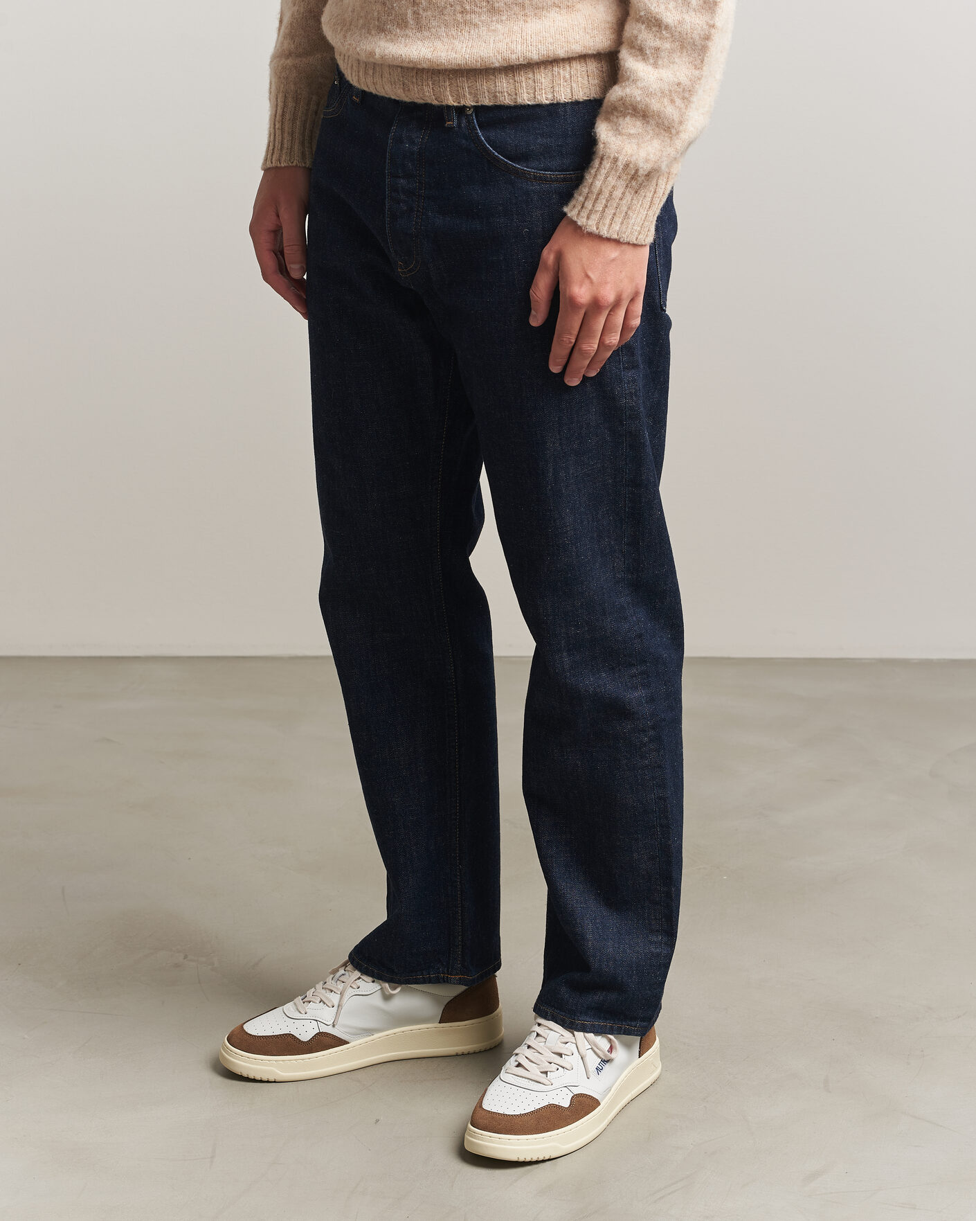 Men | Sneakers | Autry | Medalist Low Soft Leather/Suede Sneaker White/Tabacco