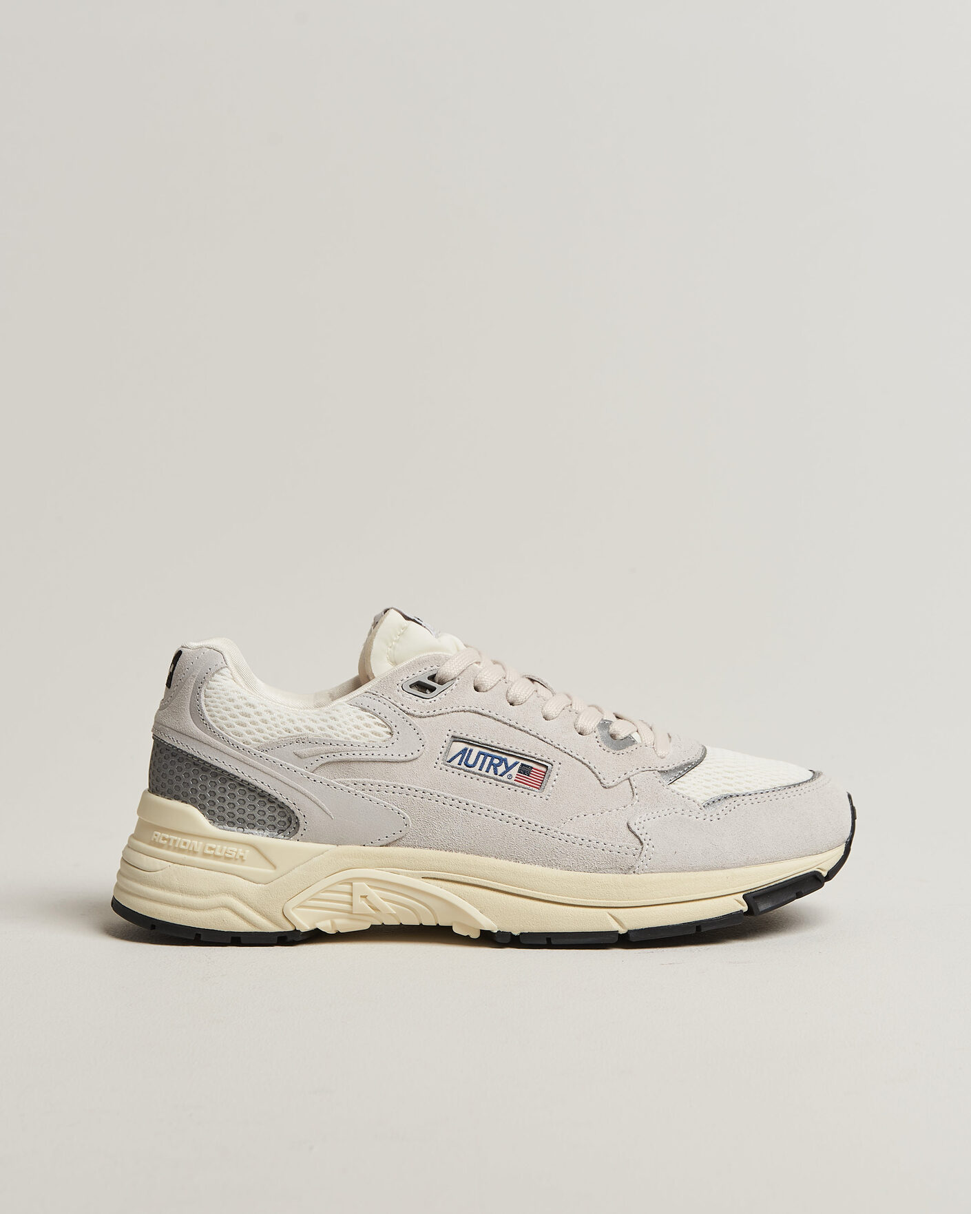 Men | Sneakers | Autry | Hyperway Low Suede Running Sneaker Light Grey