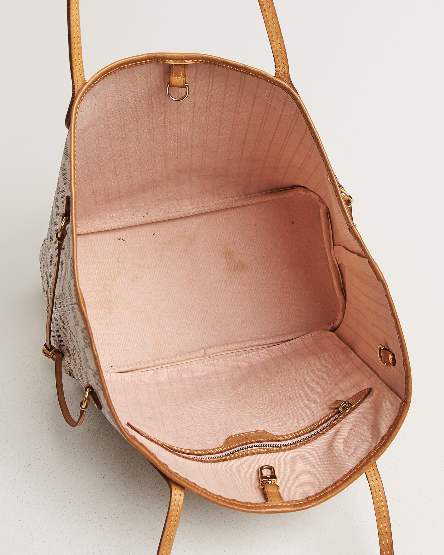 Men | Pre-Owned & Vintage Bags | Louis Vuitton Pre-Owned | Neverfull MM Damier Azur