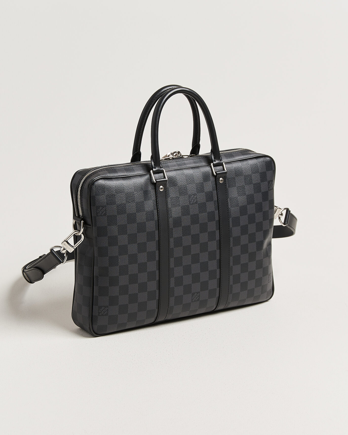 Men | Pre-Owned & Vintage Bags | Louis Vuitton Pre-Owned | Porte Documents Damier Graphite
