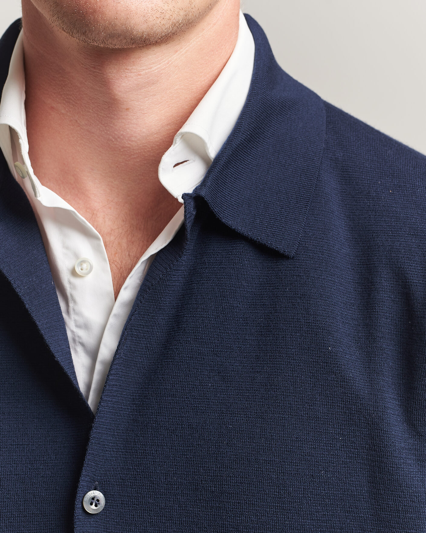 Men | Sweaters & Knitwear | Ralph Lauren Purple Label | Milano Stich Cardigan Racing Navy