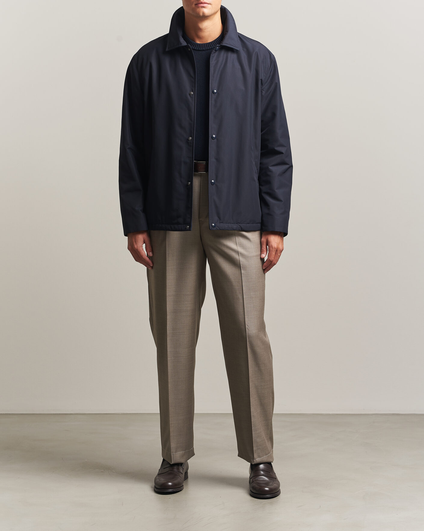 Men | Coats & Jackets | Ralph Lauren Purple Label | Nylon Bomber Jacket Racing Navy
