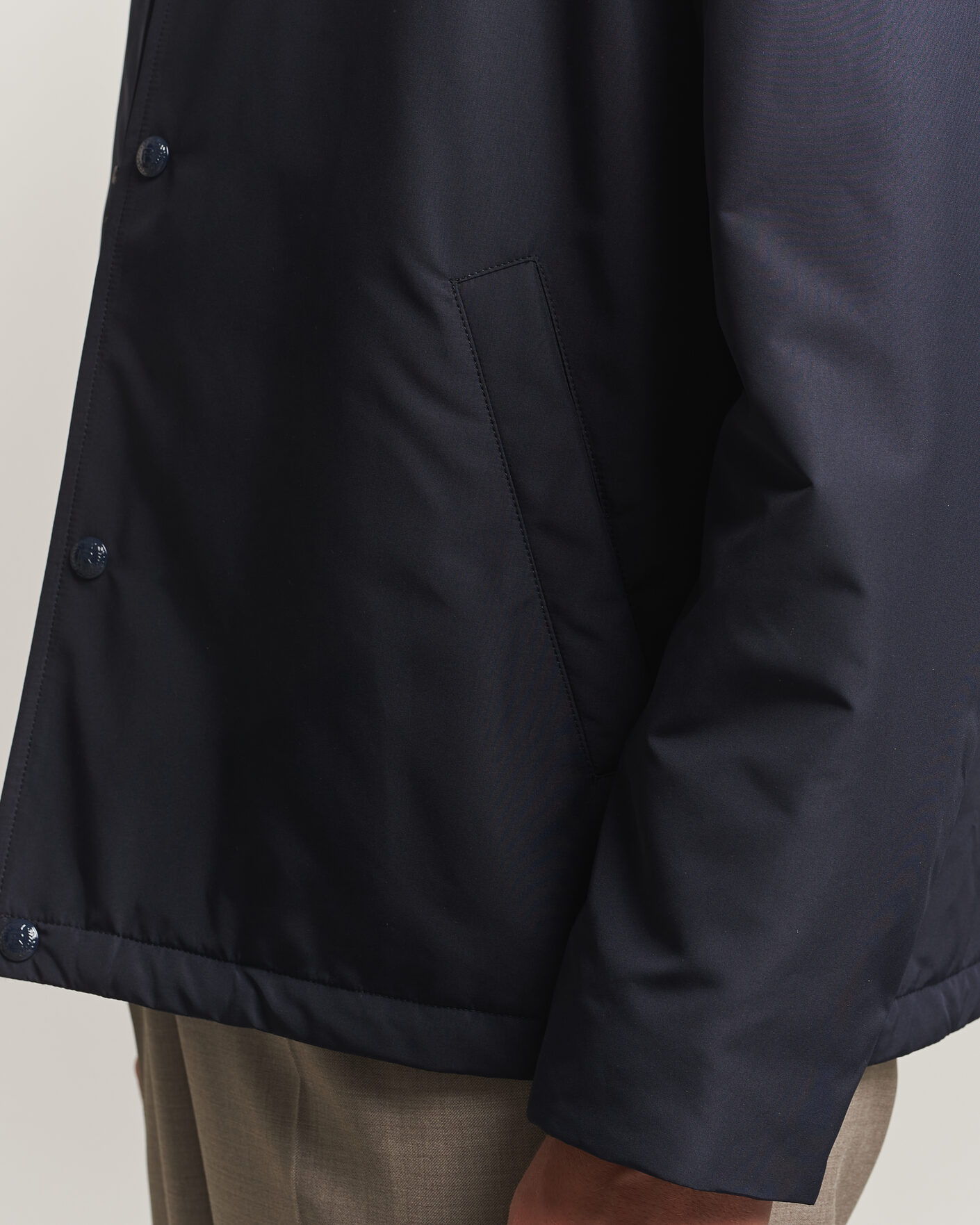 Men | Coats & Jackets | Ralph Lauren Purple Label | Nylon Bomber Jacket Racing Navy