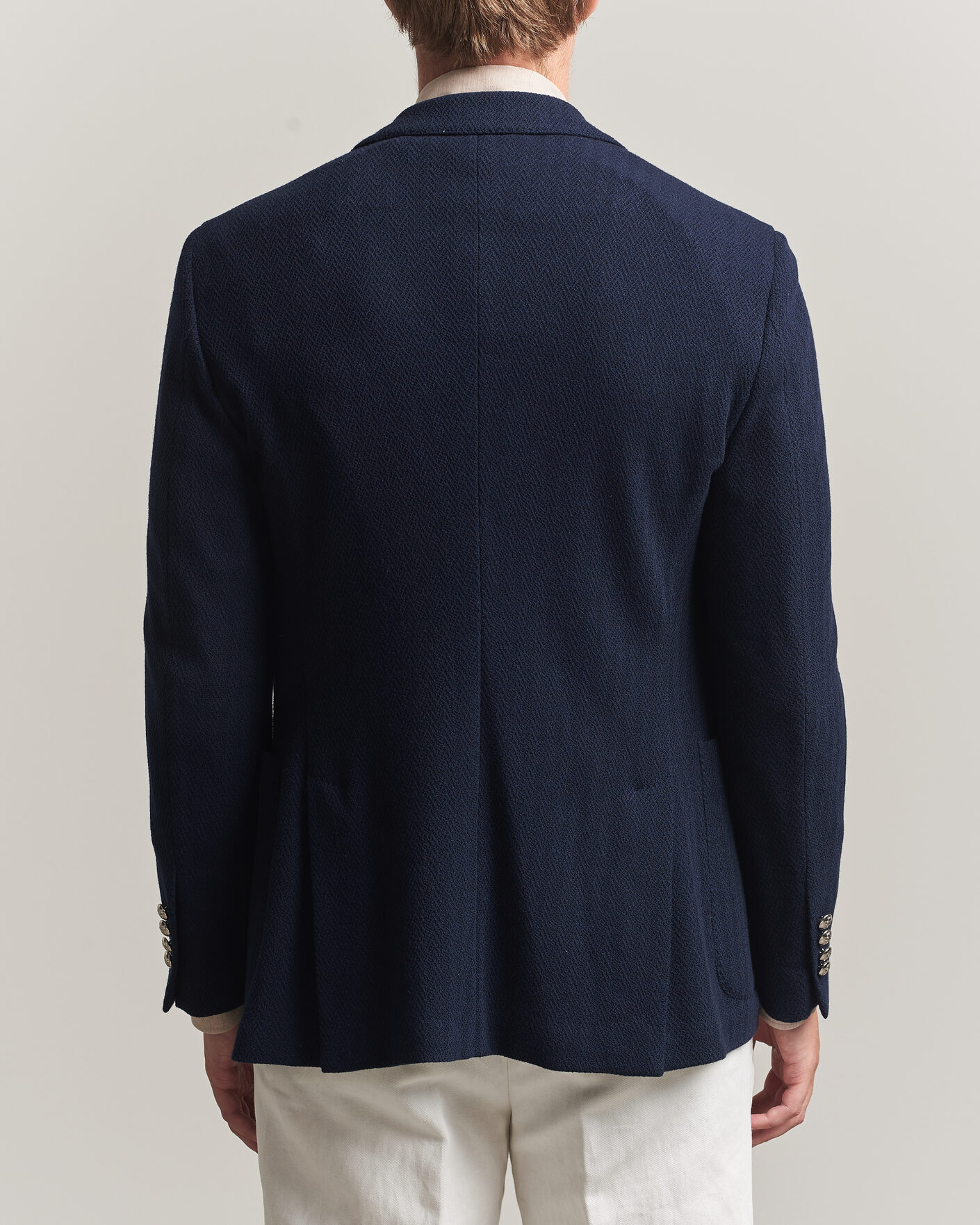 Men | Blazers | Ralph Lauren Purple Label | Cashmere/Silk Herringbone Blazer Navy