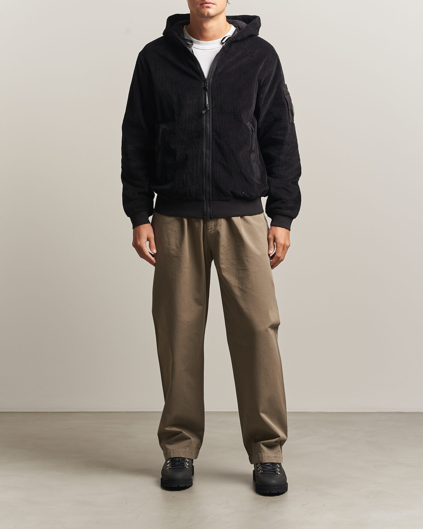 Men | Trousers | C.P. Company | Cotton Gabardine Pants Grey