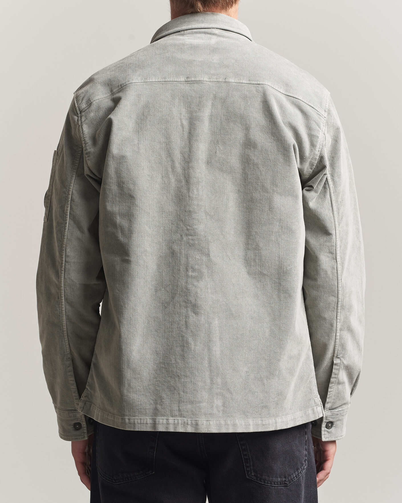 Men | Shirts | C.P. Company | Corduroy Lens Overshirt Light Grey