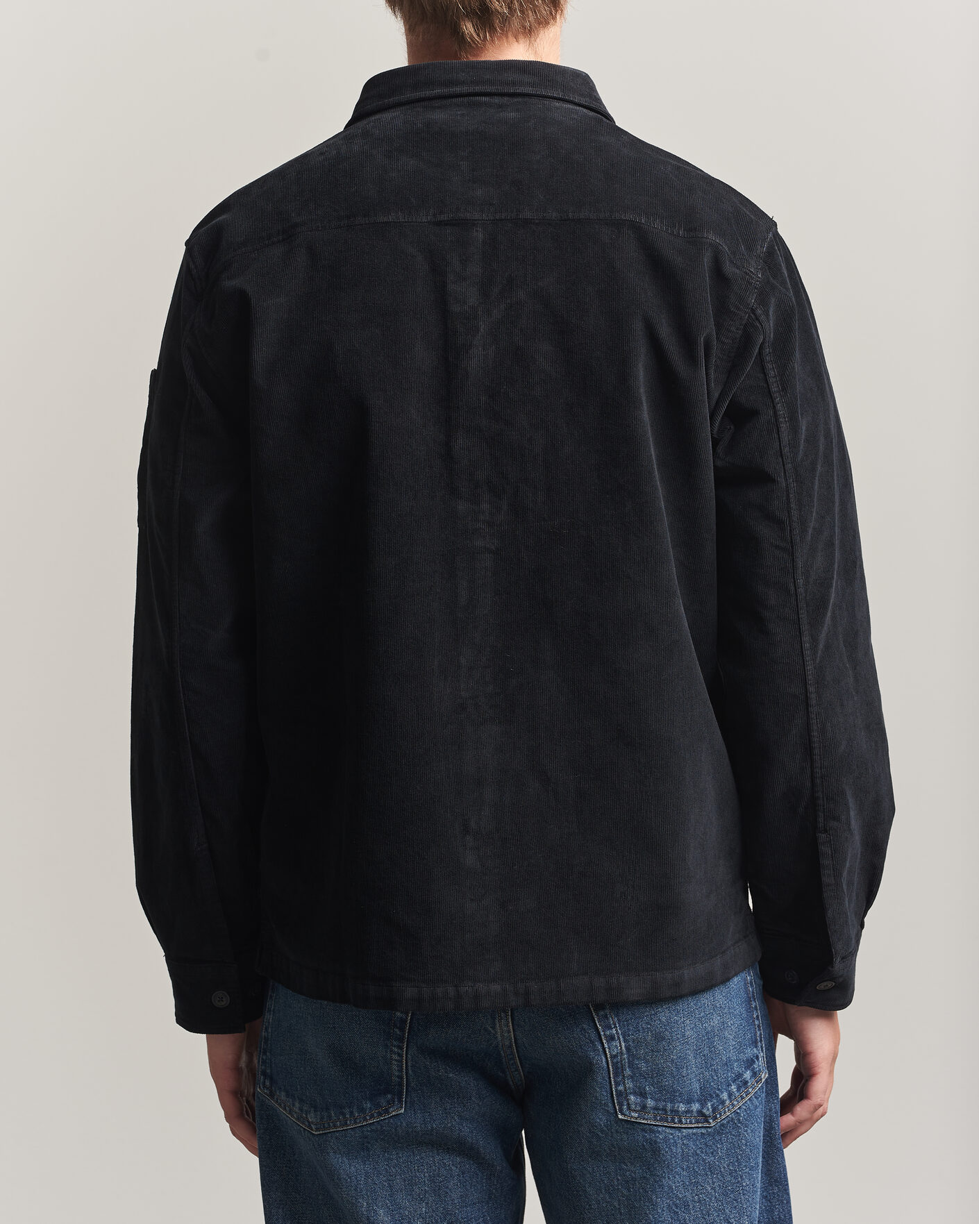 Men | Shirts | C.P. Company | Corduroy Lens Overshirt Black