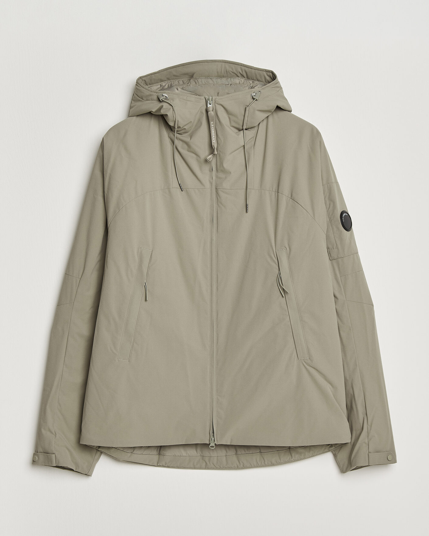 Men | Coats & Jackets | C.P. Company | Pro-Tek Lightweight Padded Hood Jacket Light Grey