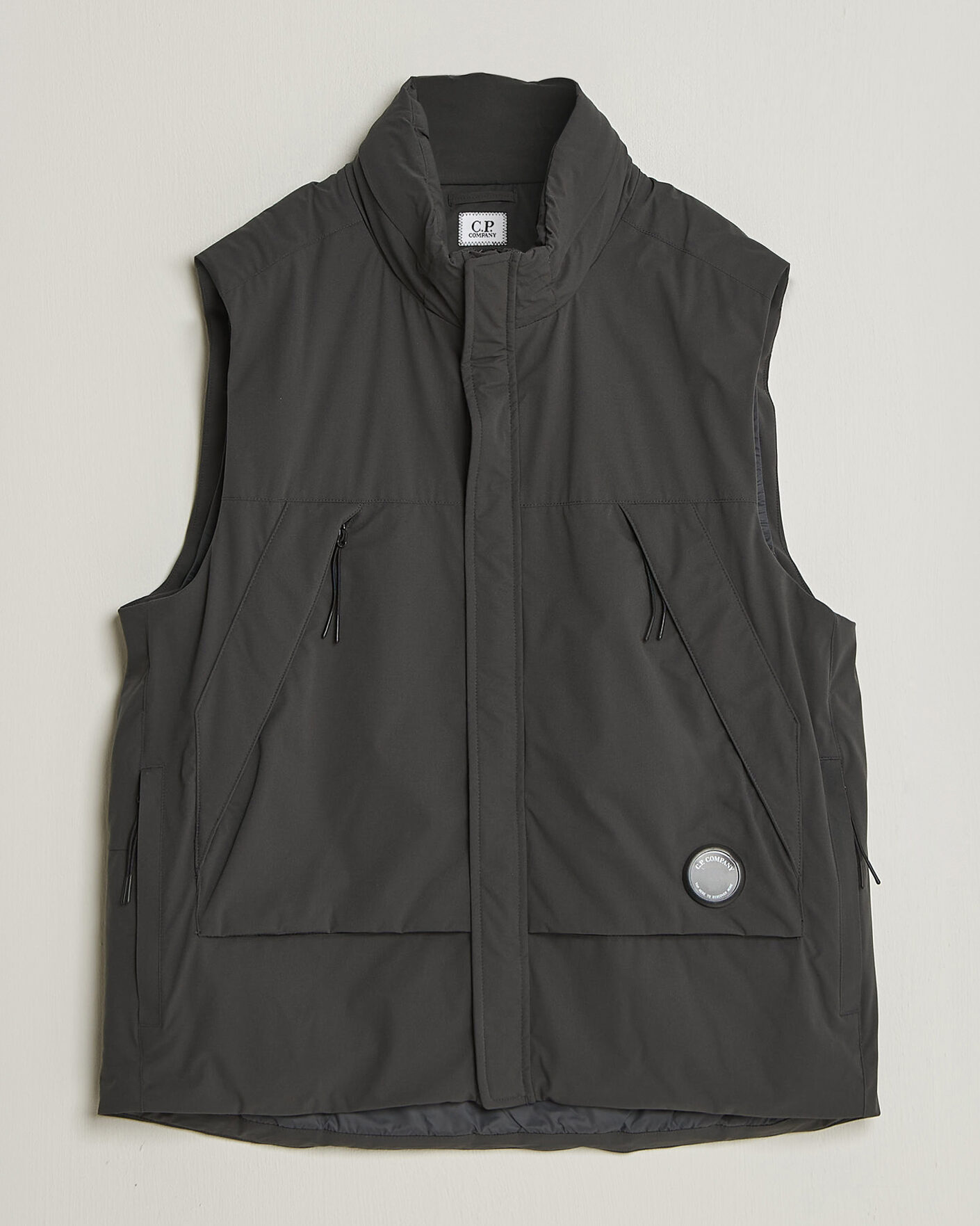 Men | Gilets | C.P. Company | Pro-Tek Lightweight Padded Vest Dark Grey