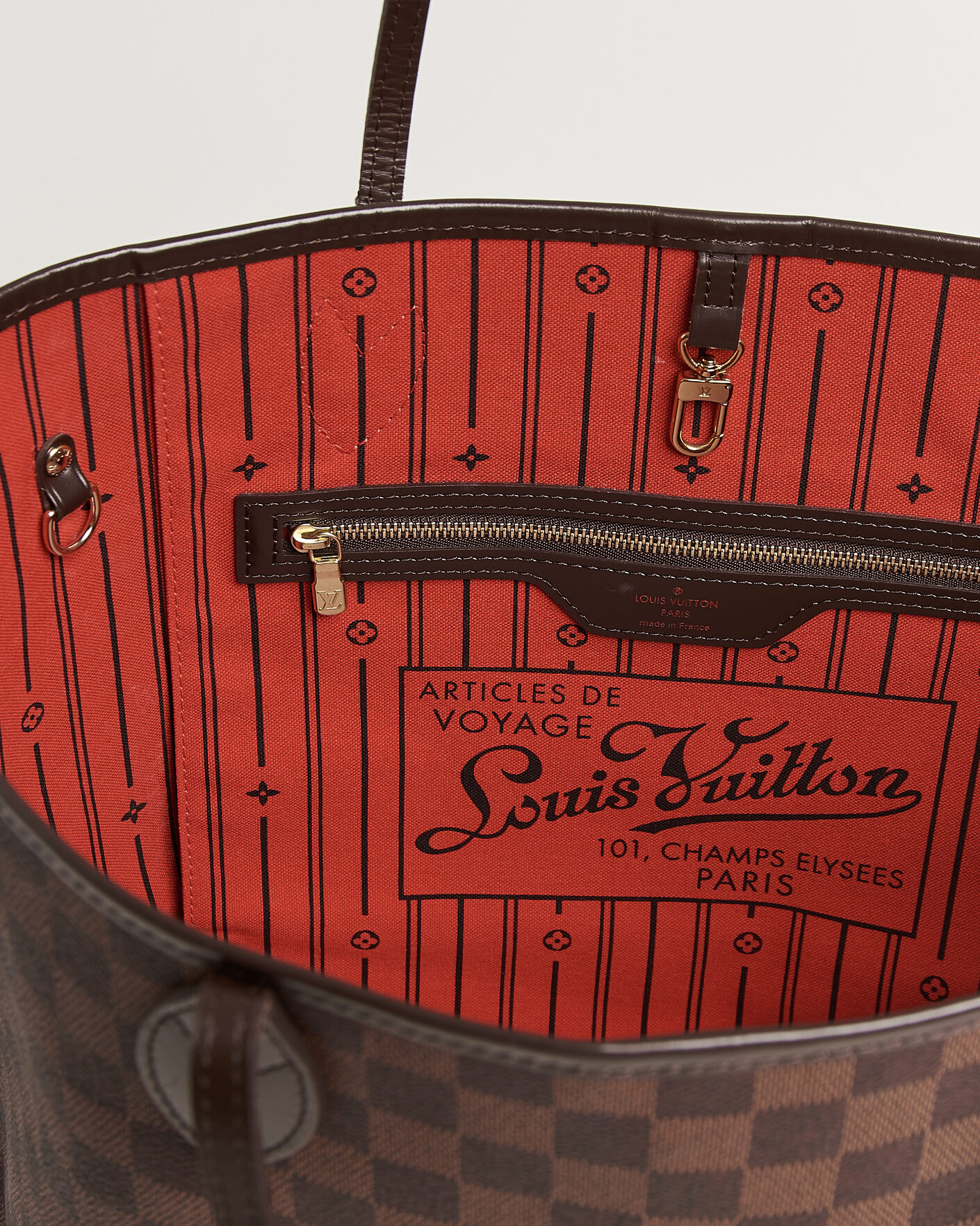 Men | Pre-Owned & Vintage Bags | Louis Vuitton Pre-Owned | Neverfull MM Damier Ebene