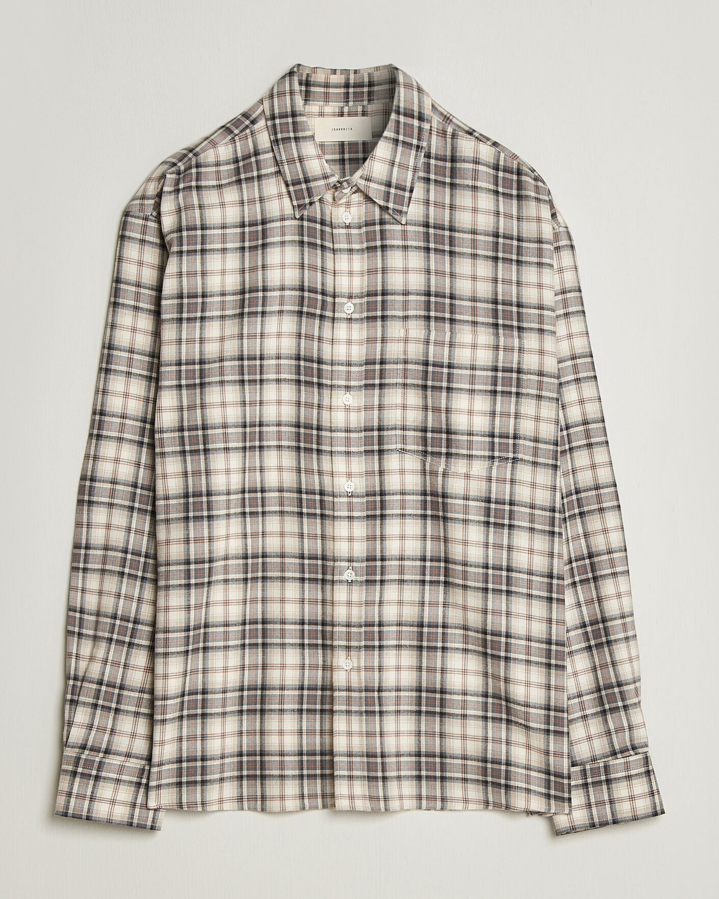 Men | Shirts | Jeanerica | Byron Checked Flannel Shirt Brown