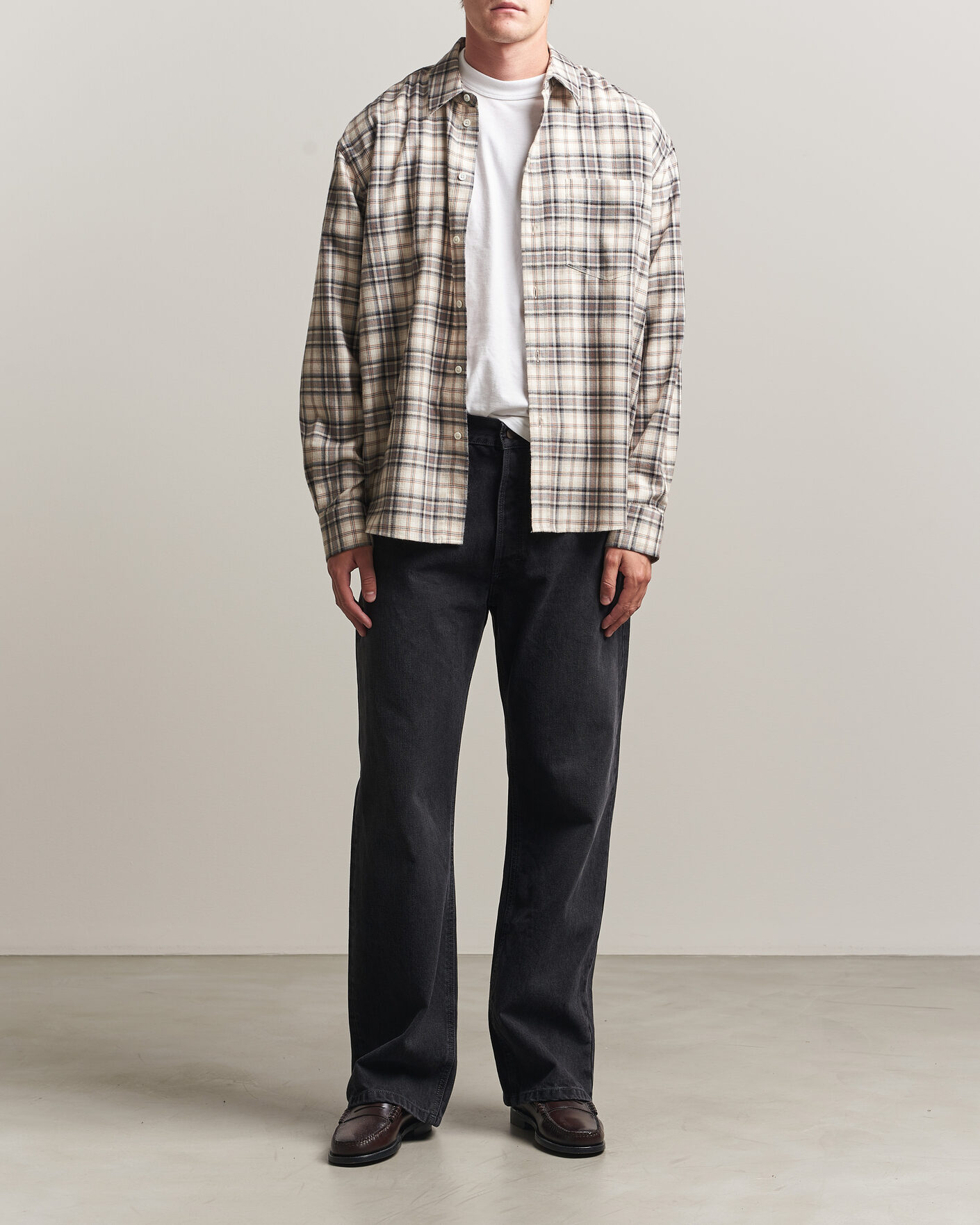 Men | Shirts | Jeanerica | Byron Checked Flannel Shirt Brown