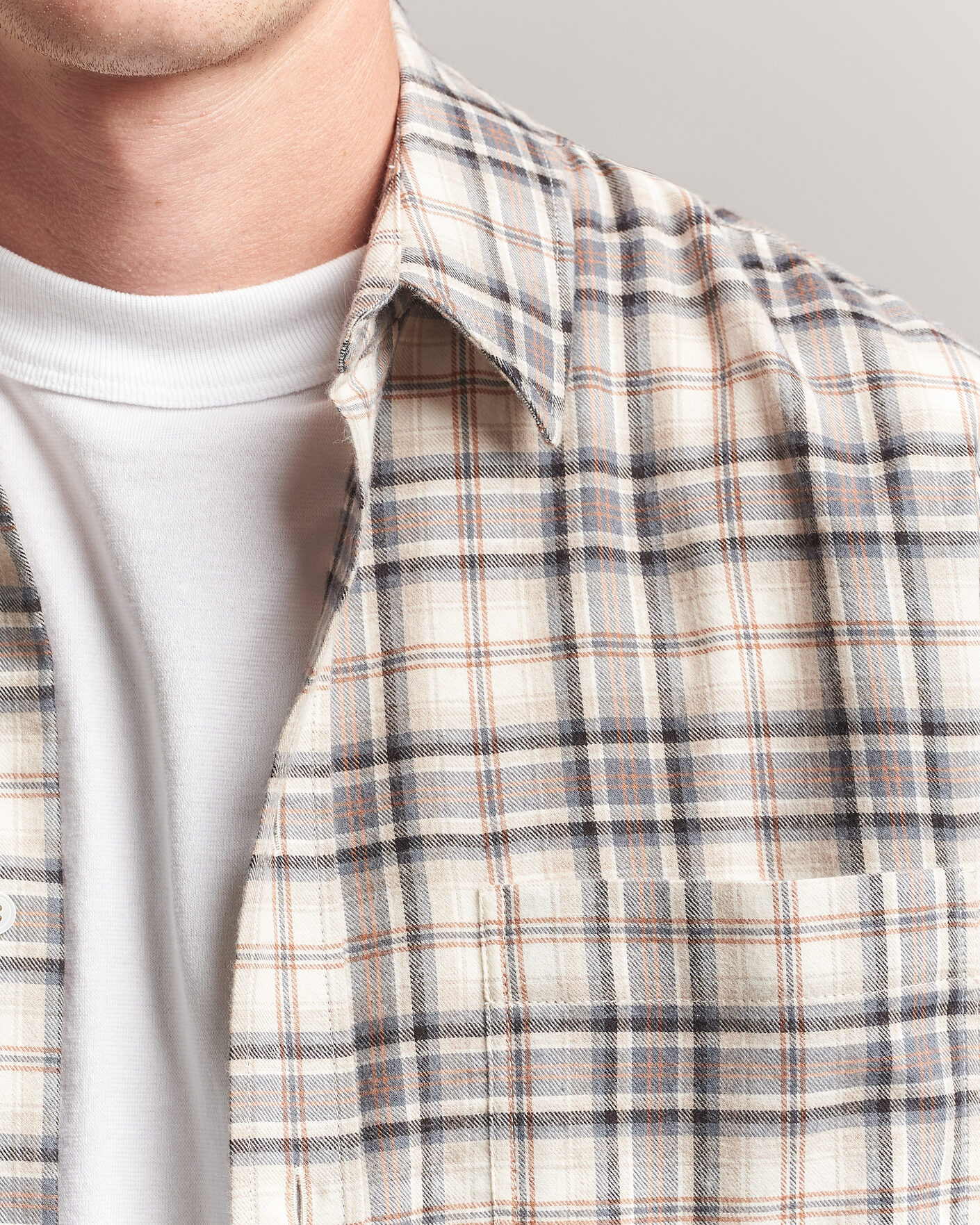 Men | Shirts | Jeanerica | Byron Checked Flannel Shirt Brown