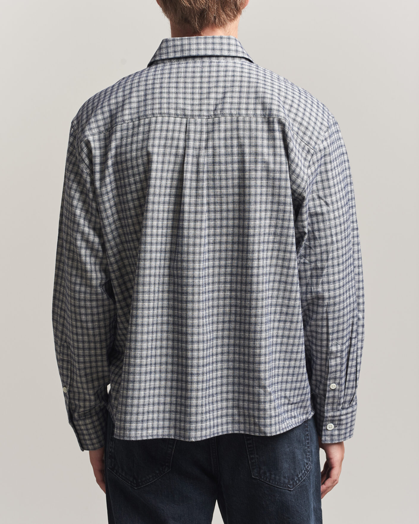 Men | Shirts | Jeanerica | Juan Checked Flannel Shirt Blue