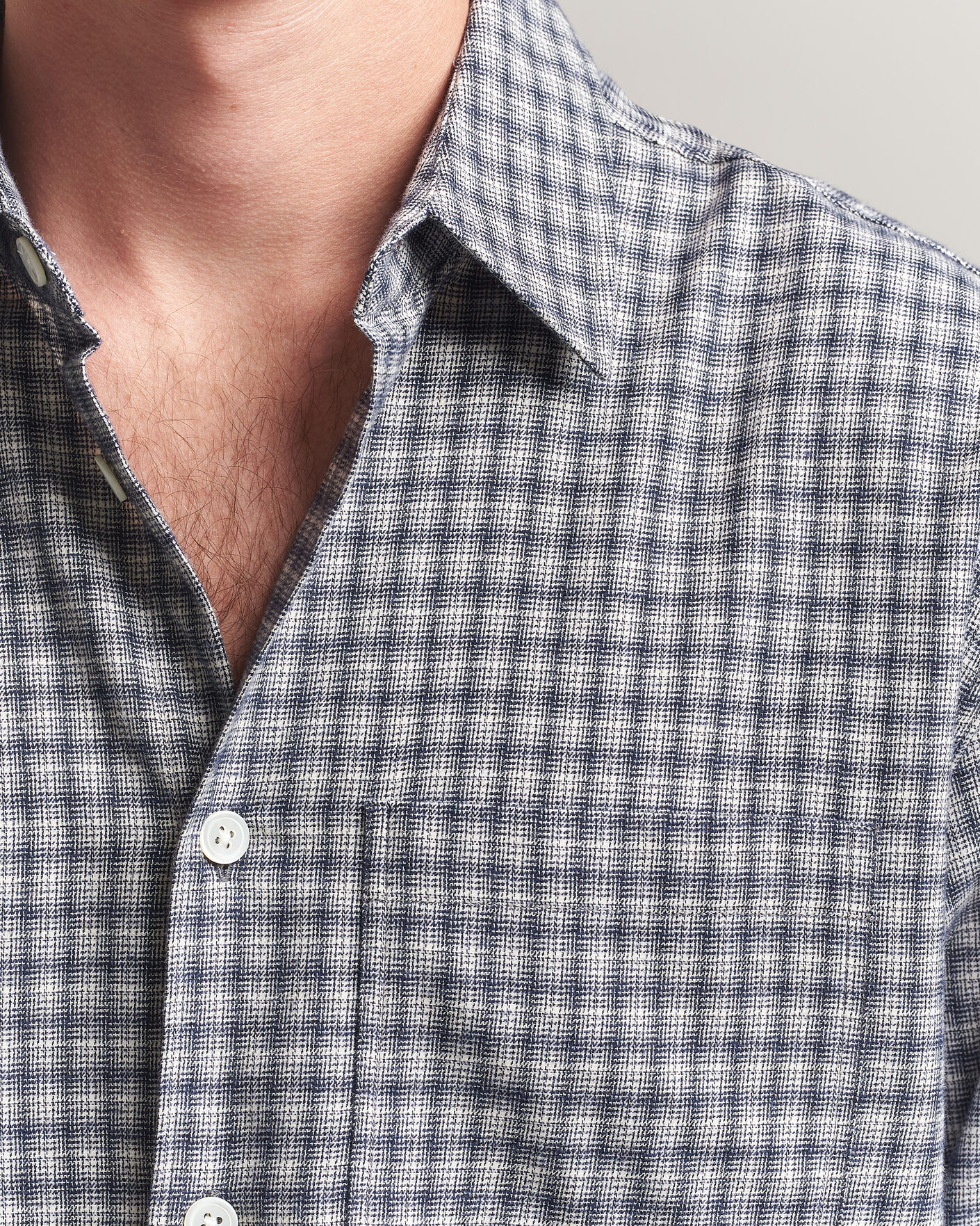 Men | Shirts | Jeanerica | Juan Checked Flannel Shirt Blue