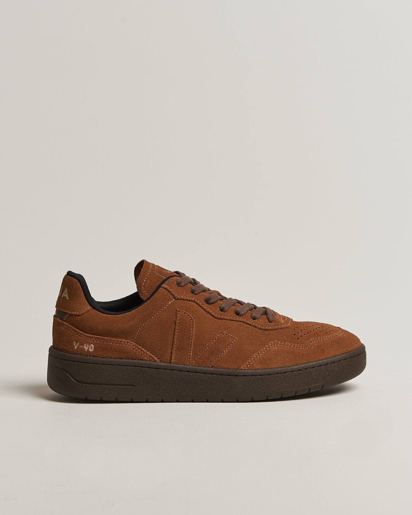 Men | Sneakers | Veja | V-90 Suede Sneaker Full Cognac/Eagle