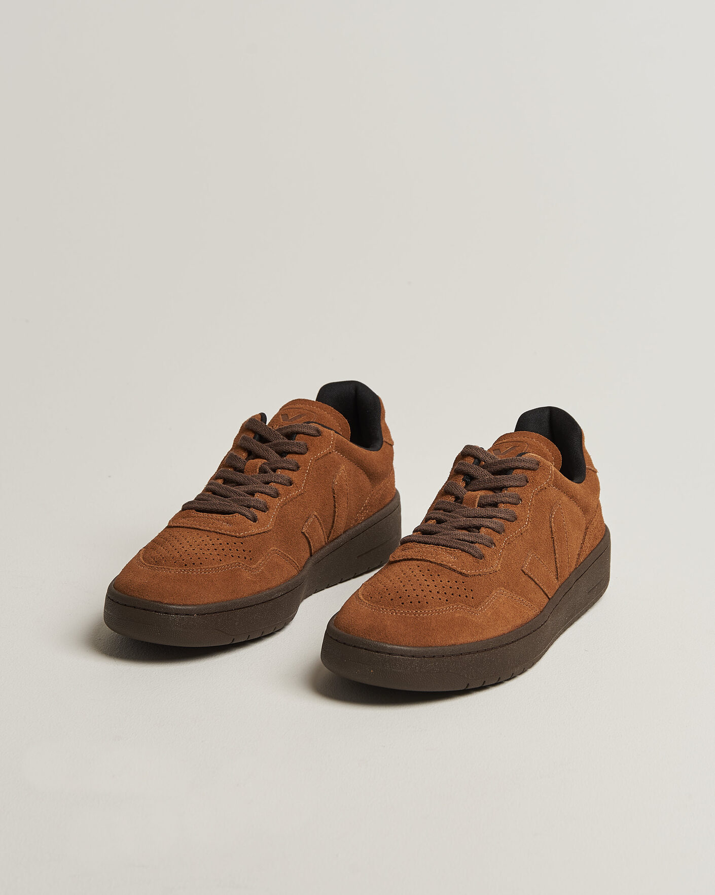 Men | Sneakers | Veja | V-90 Suede Sneaker Full Cognac/Eagle