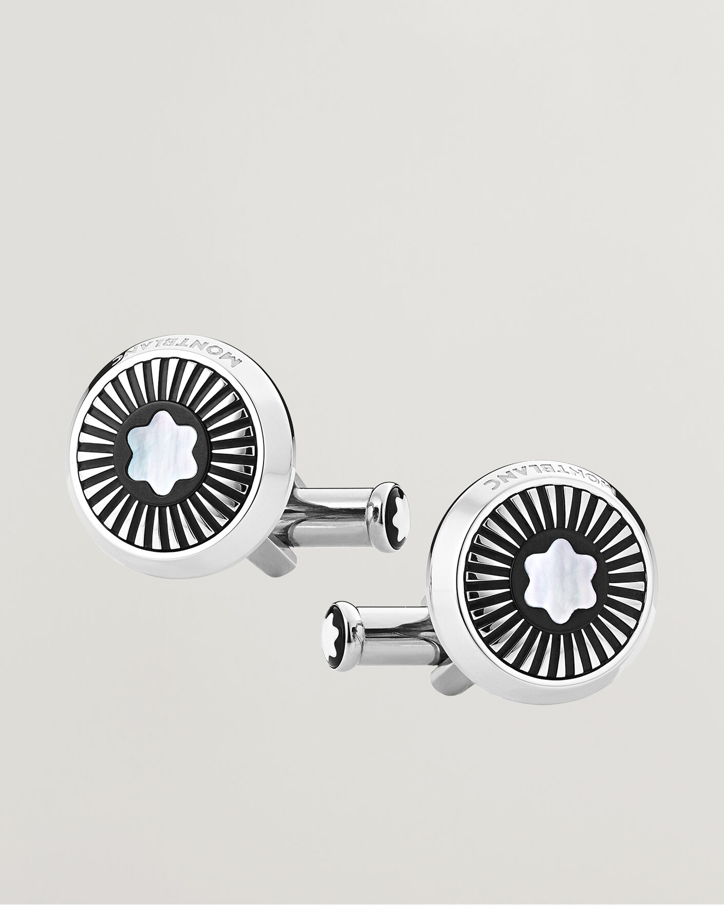 Men | Webshop news | Montblanc | Ray Pattern Mother-of-Pearl Snowcap Cufflinks