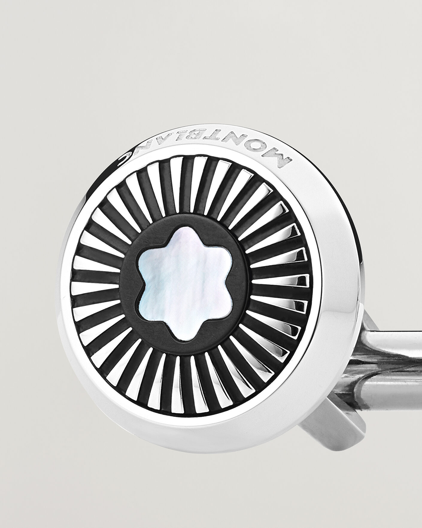 Montblanc Ray Pattern Mother-of-Pearl Snowcap Cufflinks at