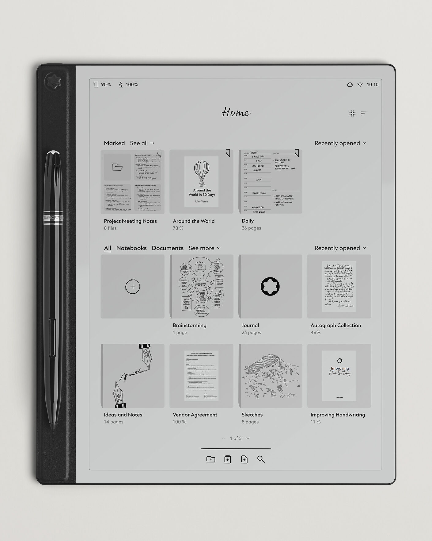 Men | Notebooks | Montblanc | Digital Paper Mystery Black