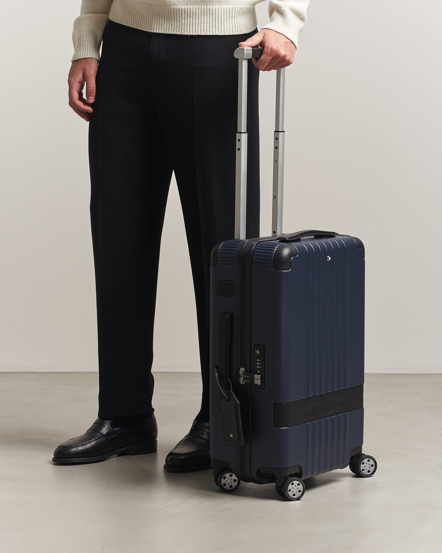 Montblanc #MY4810 Cabin Compact Trolley Blue at CareOfCarl.com