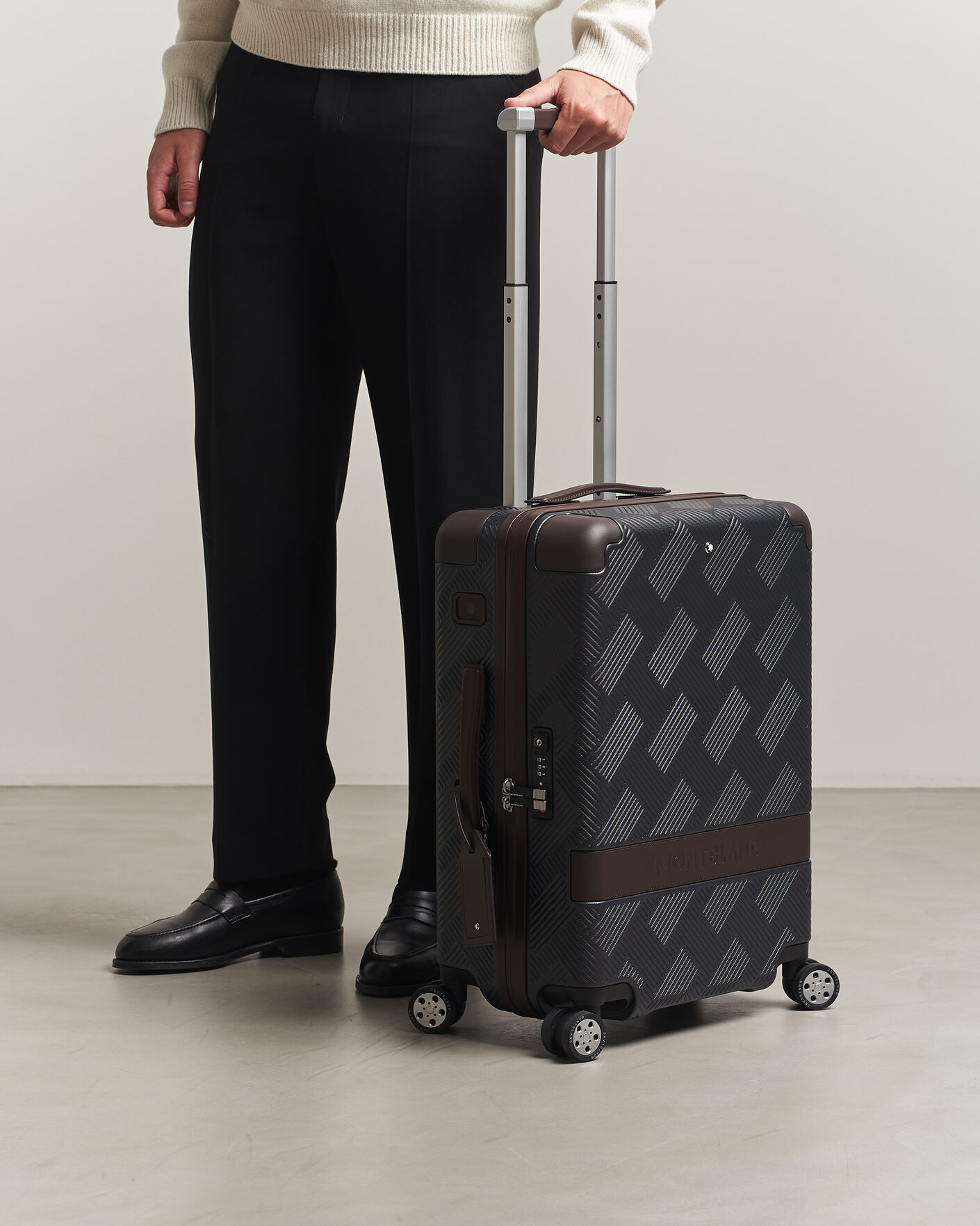 Montblanc #MY4810 Cabin Extreme 3.0 Compact Trolley Navy Blue at