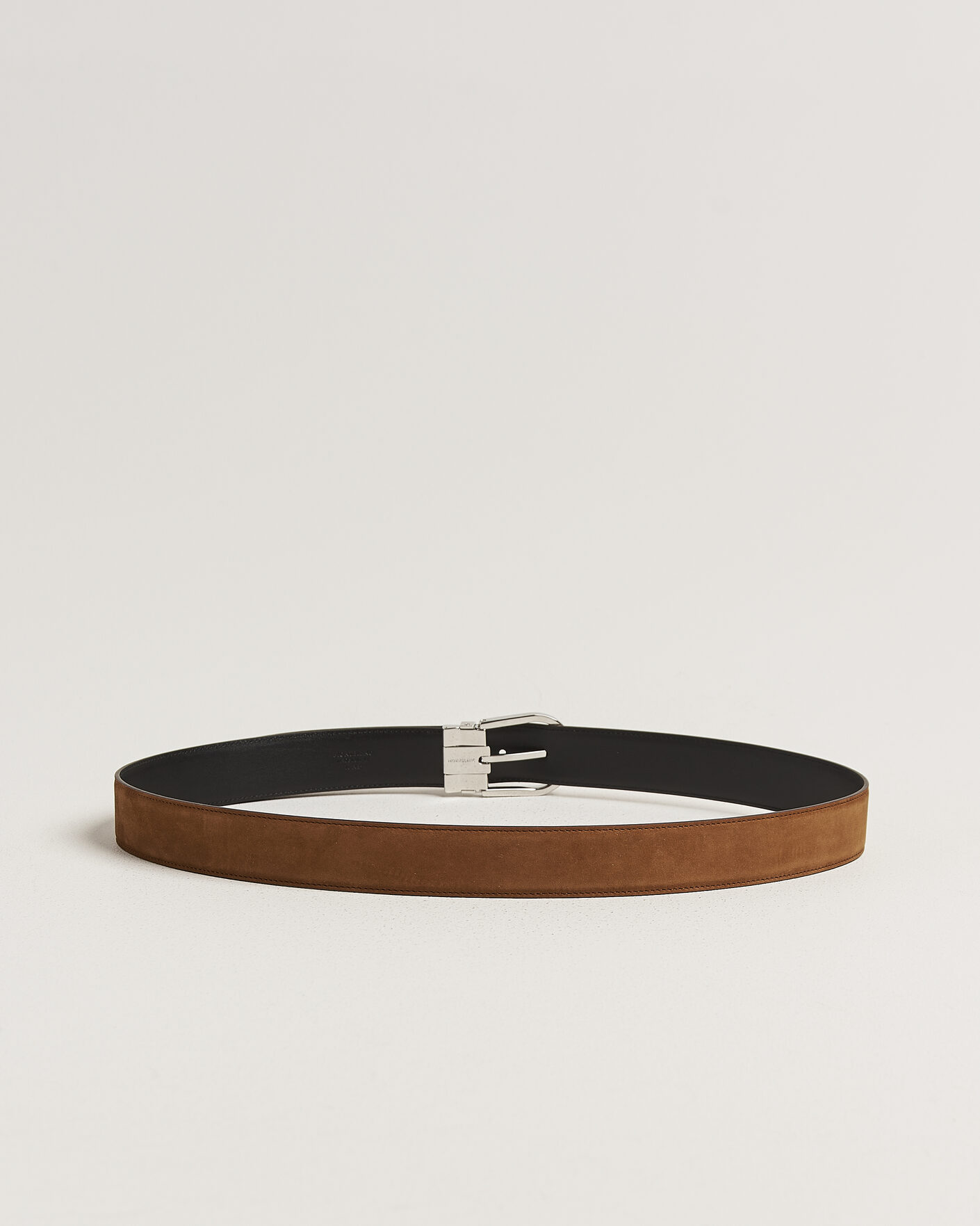 Men | Belts | Montblanc | 35mm Reversible Suede/Calf Horseshoe Belt Brown/Black