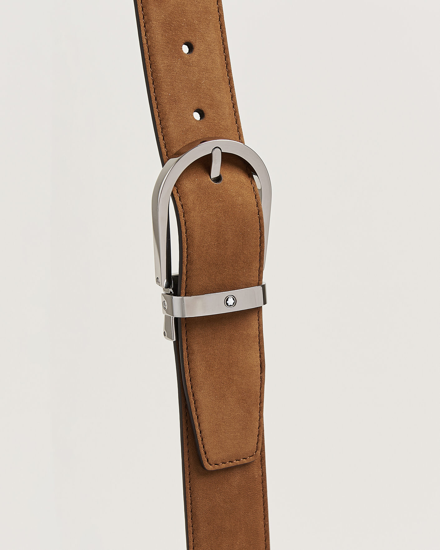 Men | Belts | Montblanc | 35mm Reversible Suede/Calf Horseshoe Belt Brown/Black