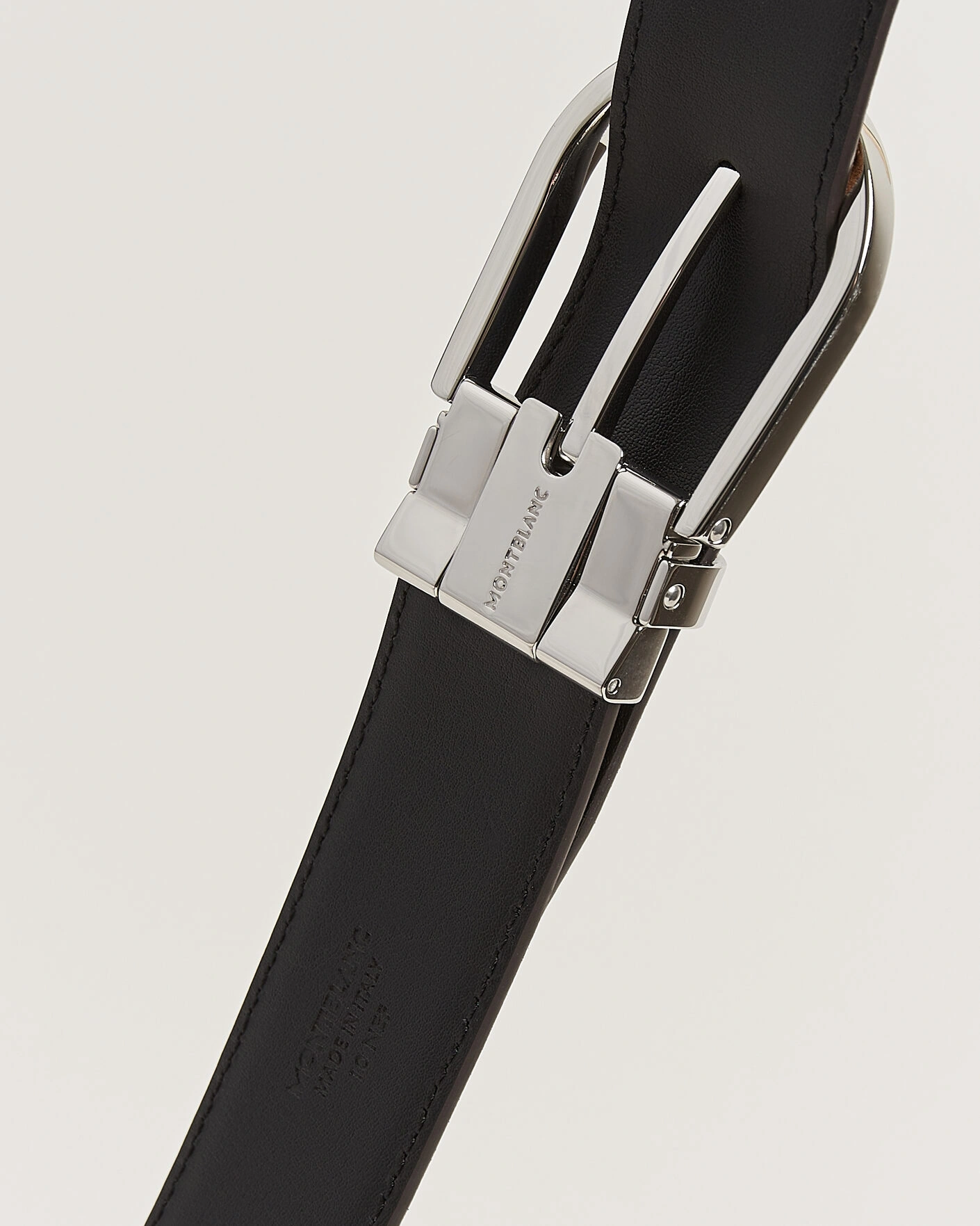 Men | Belts | Montblanc | 35mm Reversible Suede/Calf Horseshoe Belt Brown/Black