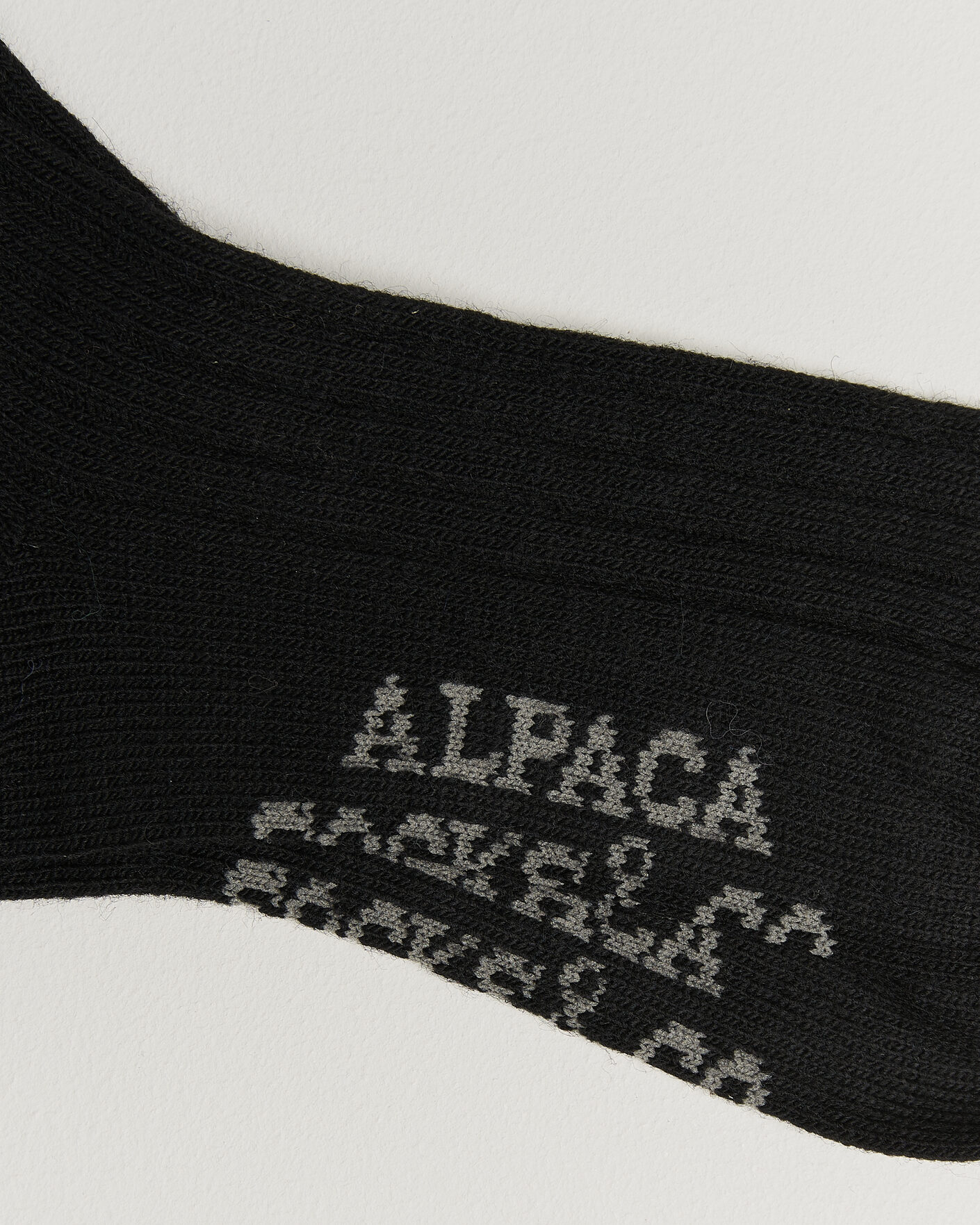 Men | Underwear & Socks | Alpacasocks & Co | 2-Pack Ribbed Alpacka Wool Socks Black