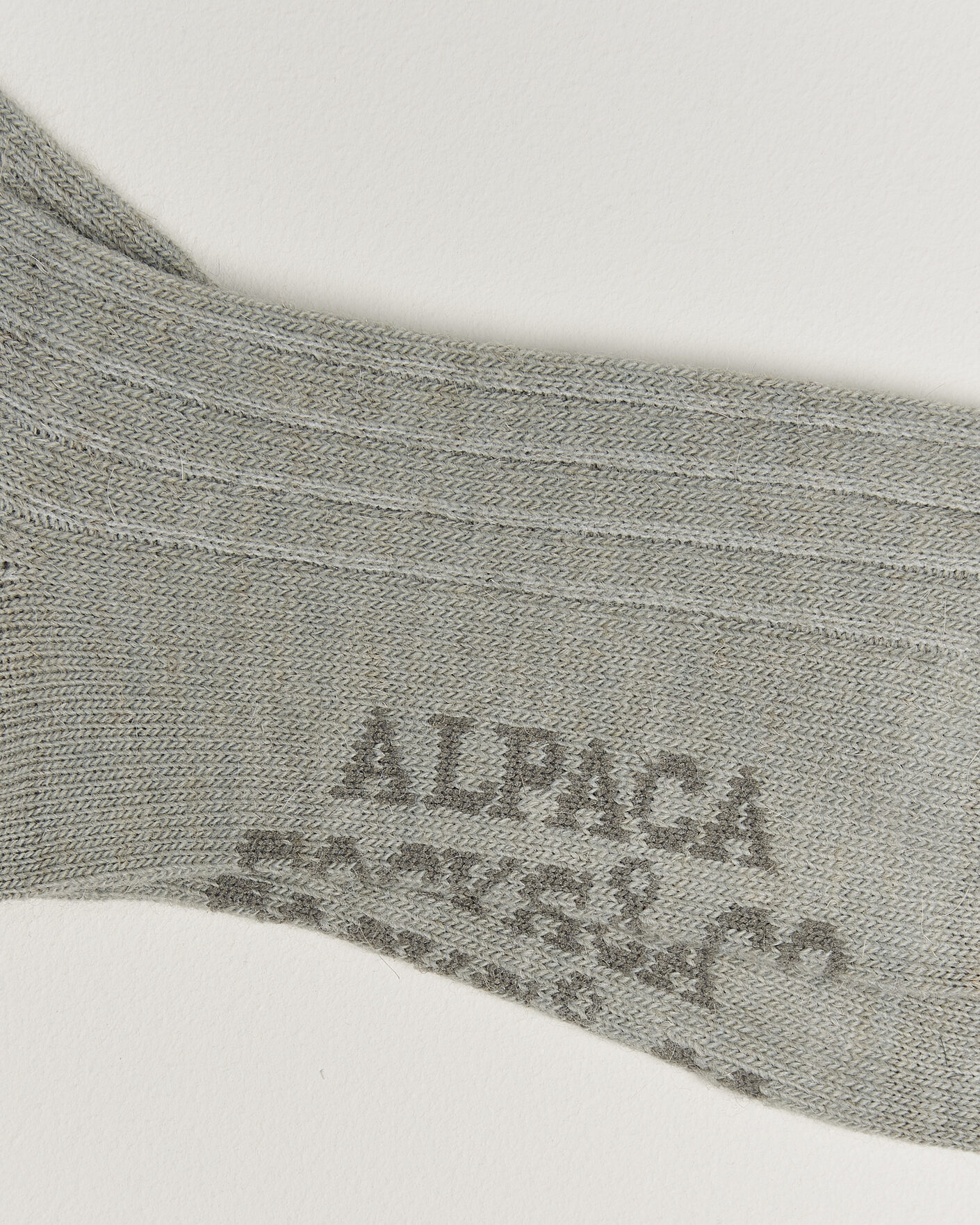 Men | Underwear & Socks | Alpacasocks & Co | 2-Pack Ribbed Alpacka Wool Socks Light Grey