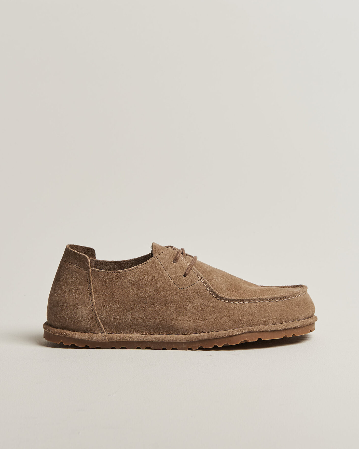Men | Webshop news | BIRKENSTOCK | Utti Lace Loafer Gray Taupe Suede