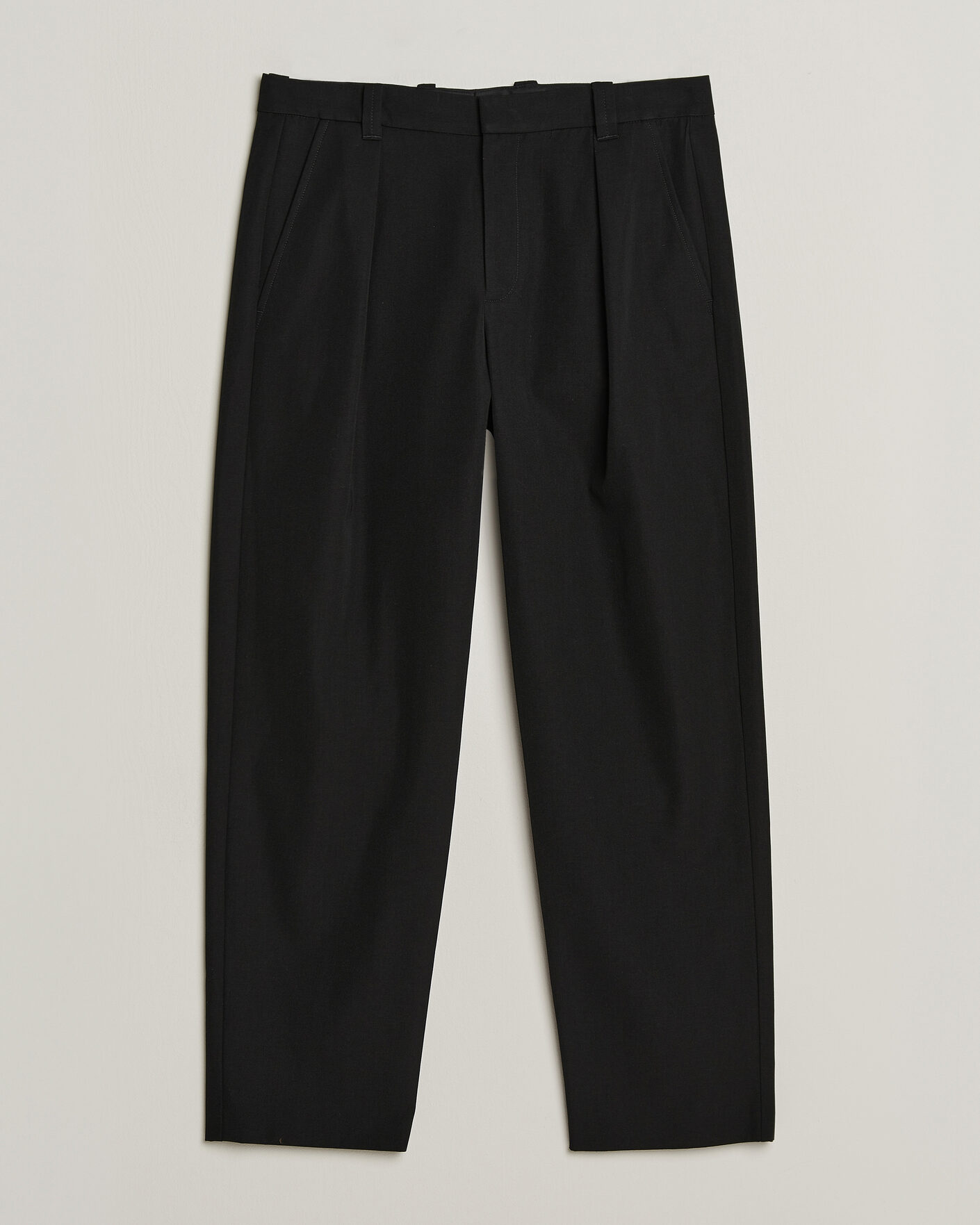 Men | Trousers | A.P.C. | Renato Pleated Trousers Black