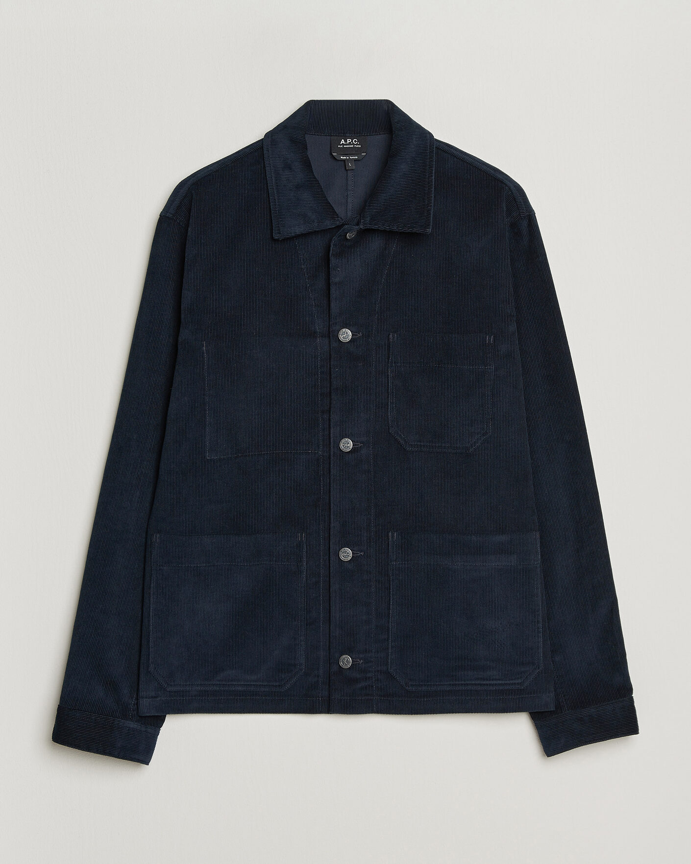 Men | Shirts | A.P.C. | New Rodney Corduroy Overshirt Dark Navy