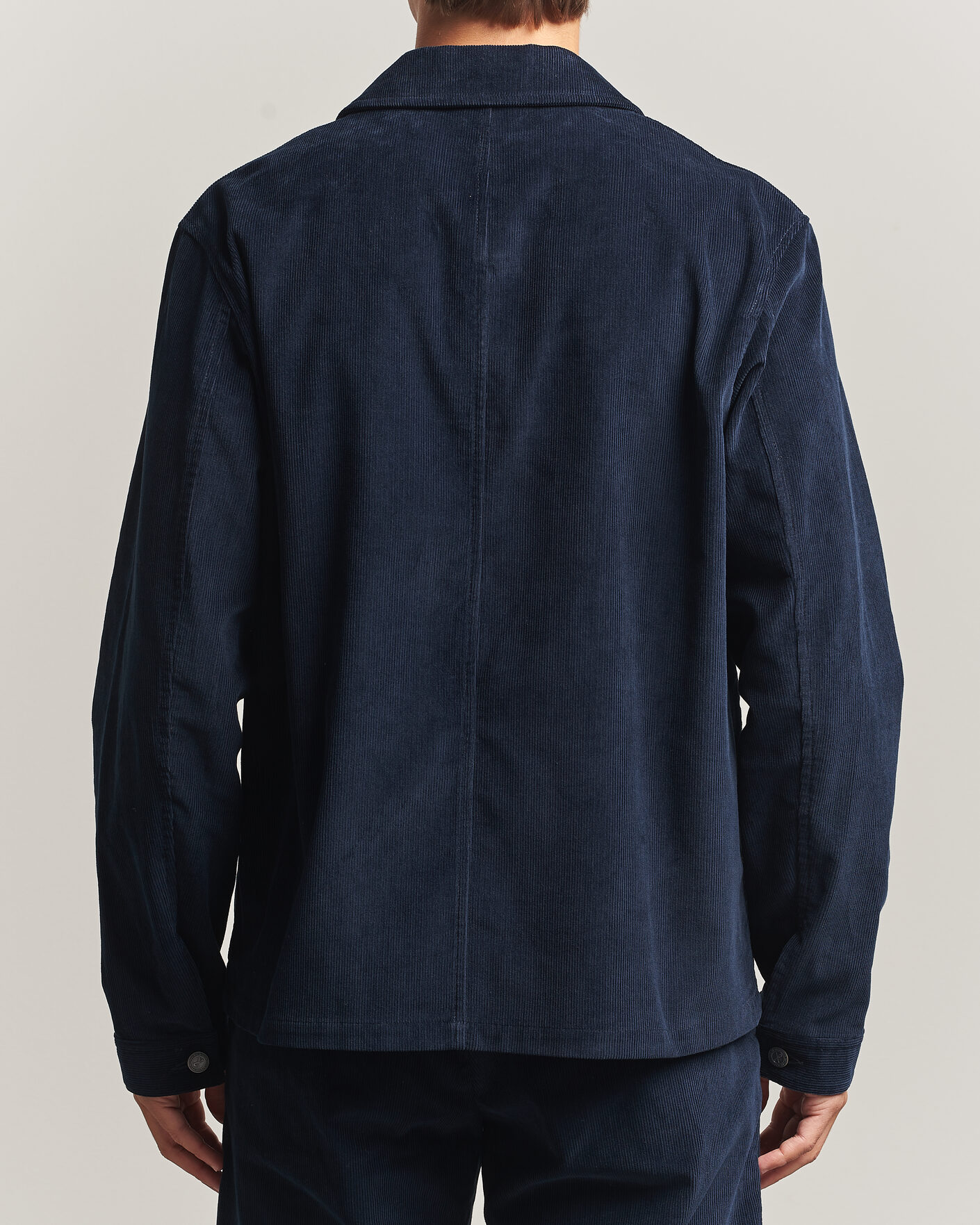 A.P.C. New Rodney Corduroy Overshirt Dark Navy at CareOfCarl.com