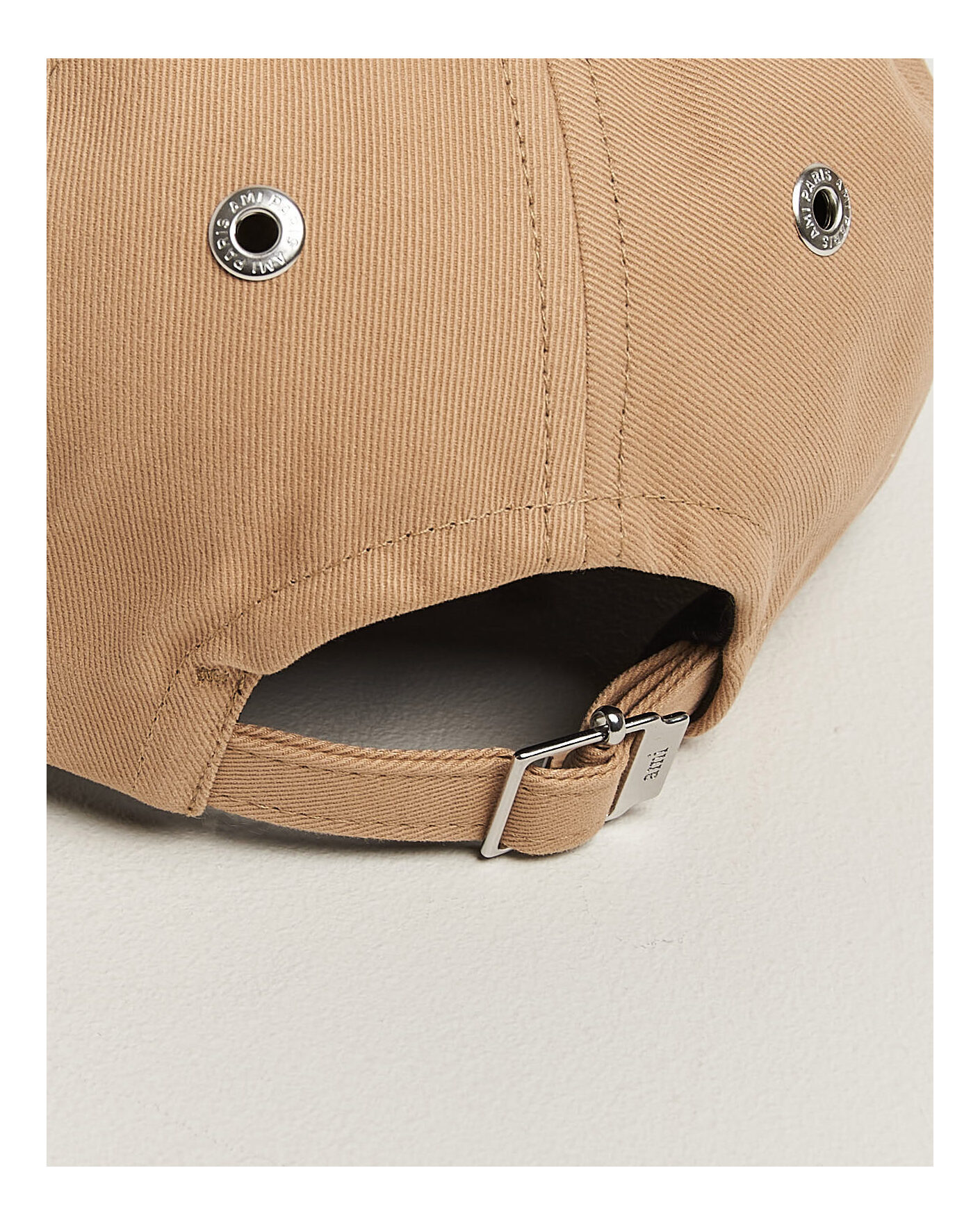 Men | Hats & Caps | AMI | Contrasted Heart Logo Cap Beige Mastic