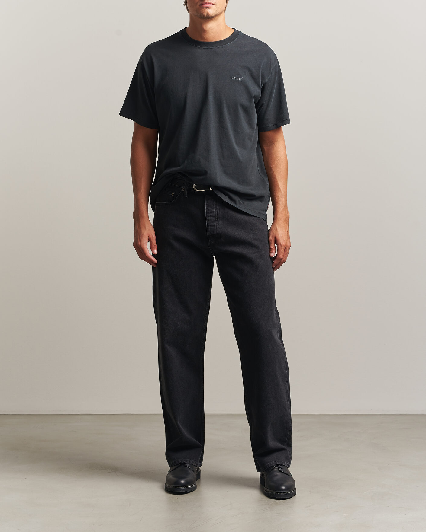 Men | T-Shirts | Levi's | Red Tab Vintage T-Shirt Weathered Finish Jet Black