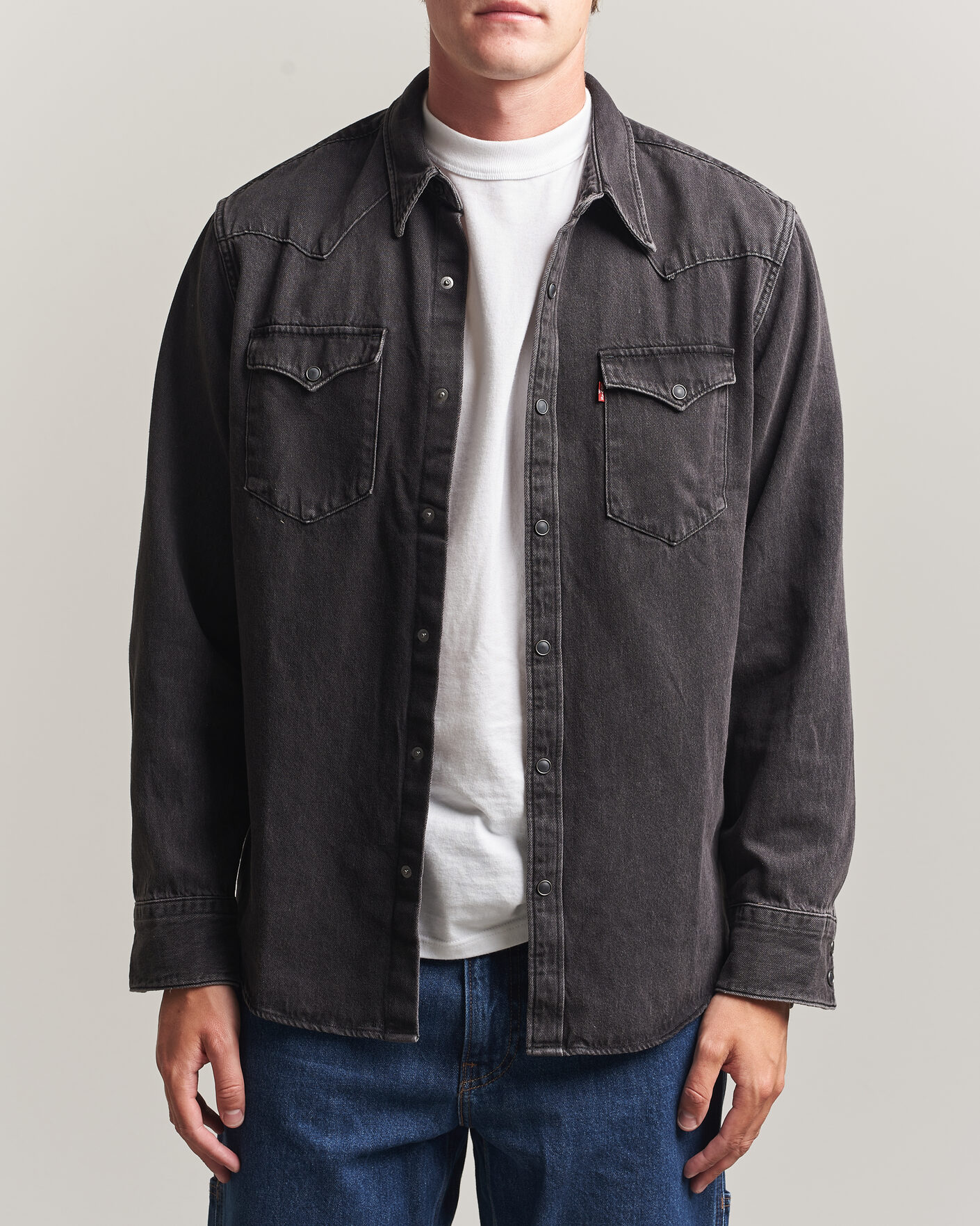 Men | Shirts | Levi's | Barstow Western Standard Shirt Thermodapt Black