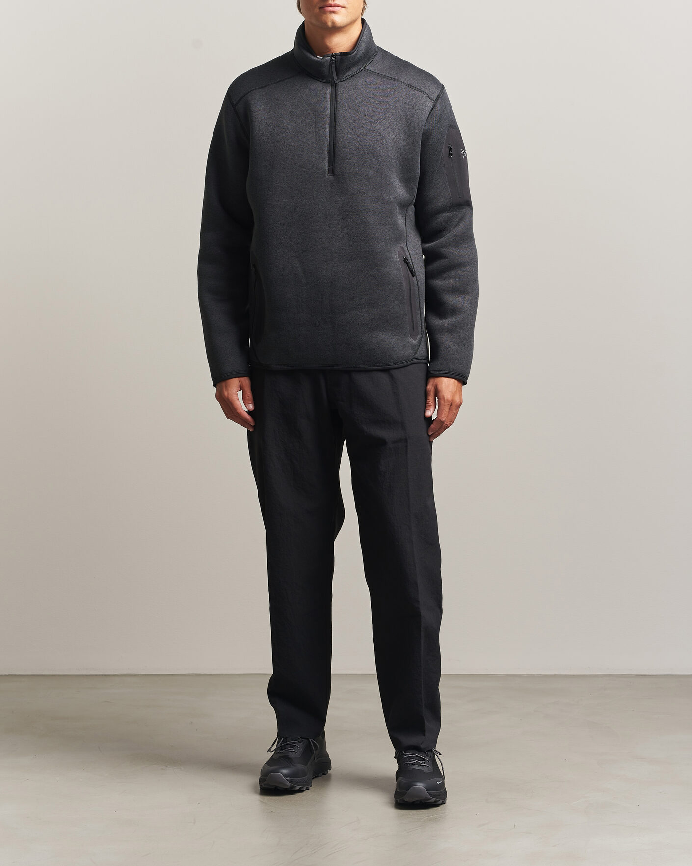 Men | Sweaters & Knitwear | Arc'teryx | Covert Half Zip Black Heather