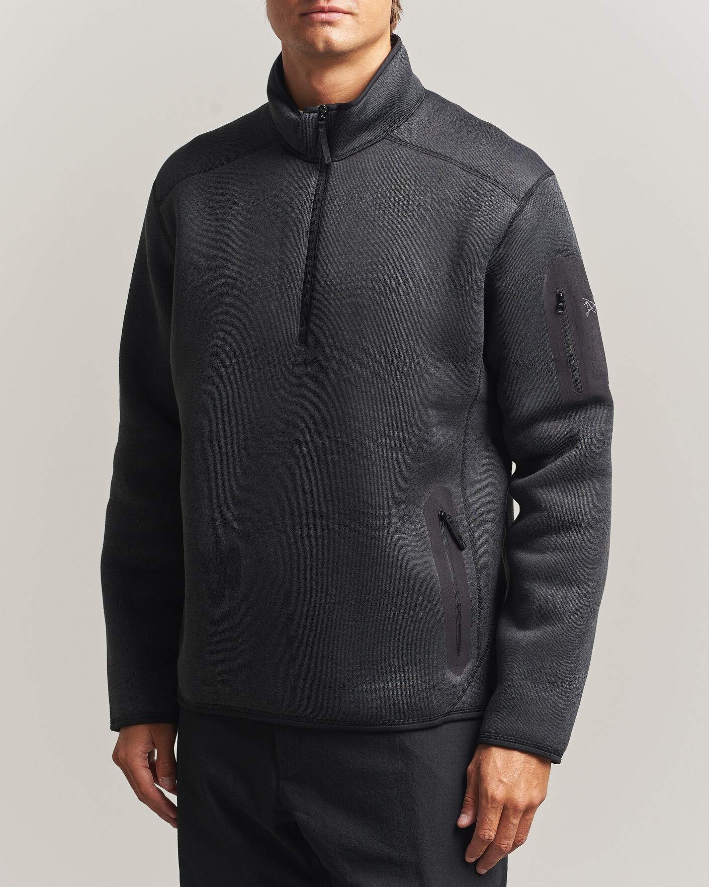 Colorful Standard Classic Organic Half-Zip Faded Mud at CareOfCarl.com