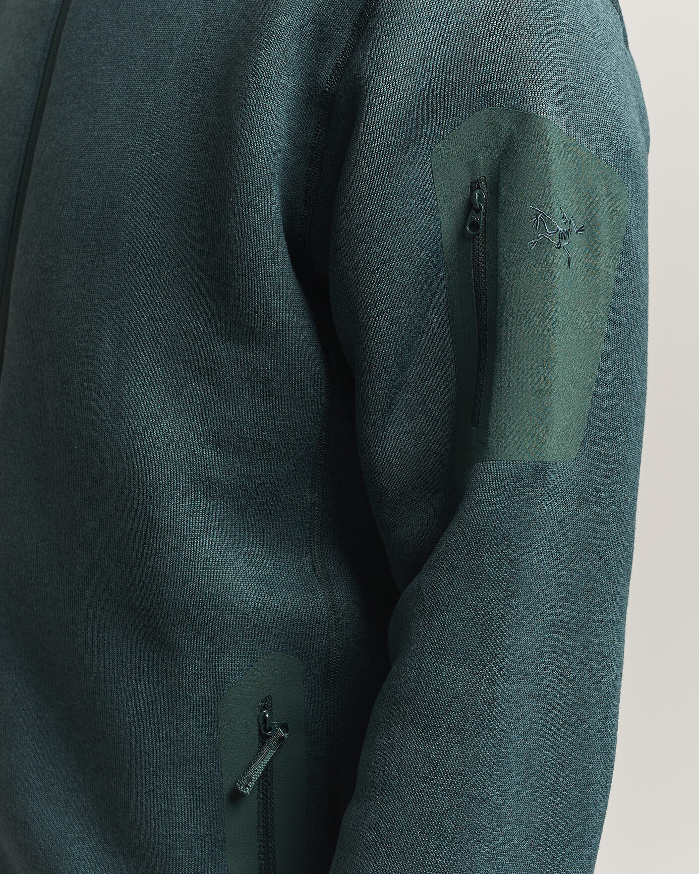 Men | Sweaters & Knitwear | Arc'teryx | Covert Full Zip Dark Jade Heather