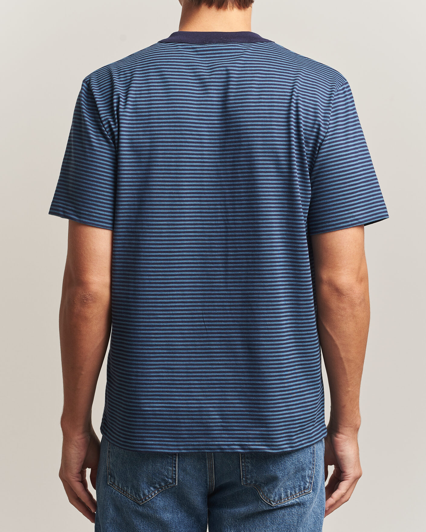 Men | T-Shirts | Armor-lux | Héritage Callac Striped T-Shirt Navy/Teal
