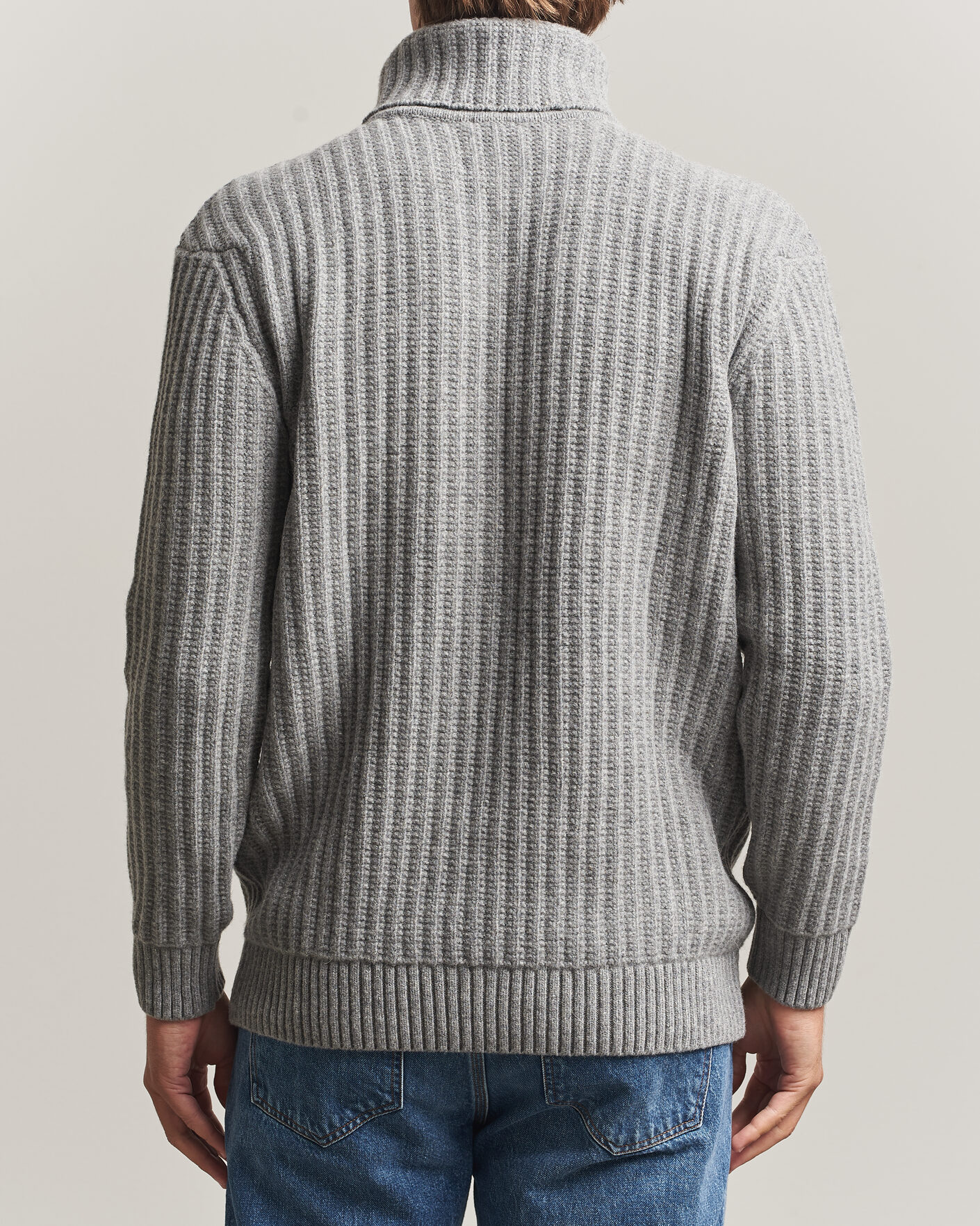 Men | Sweaters & Knitwear | Armor-lux | Wool Knitted Rollneck Slate