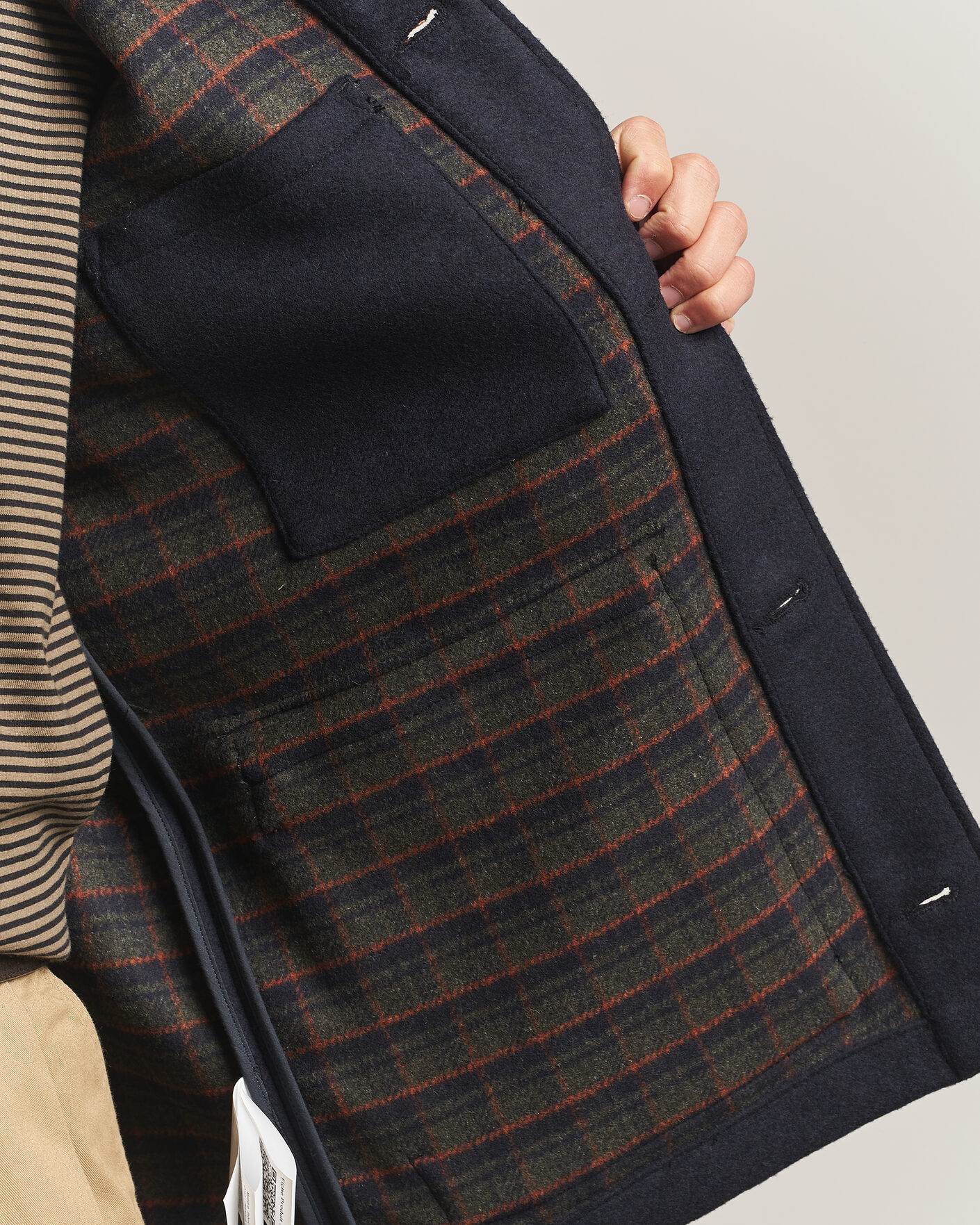 Men | Coats & Jackets | Armor-lux | Wool Shirt Jacket Rich Navy