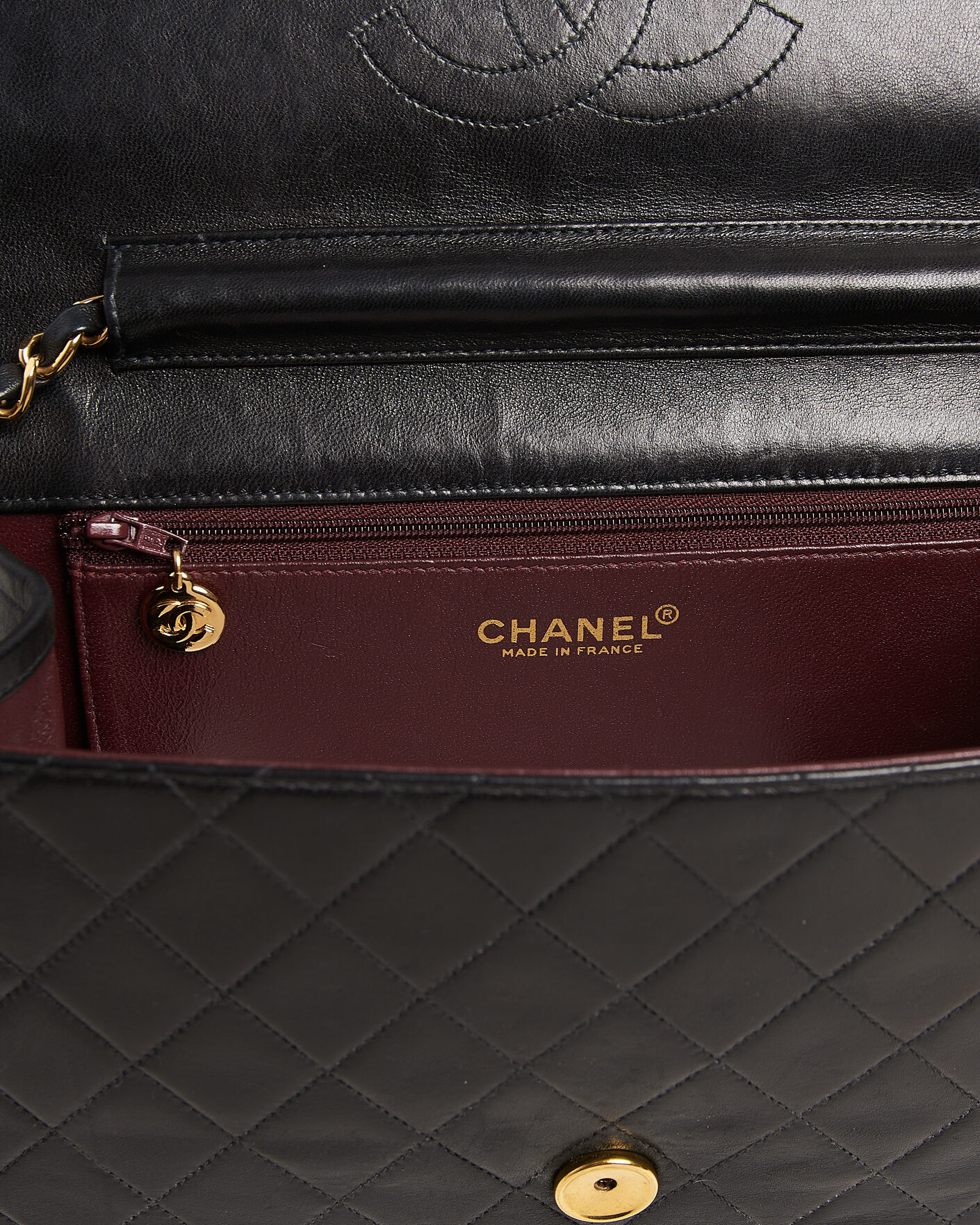 Men | Pre-Owned & Vintage Bags | Chanel Pre-Owned | Single Flap Bag Black