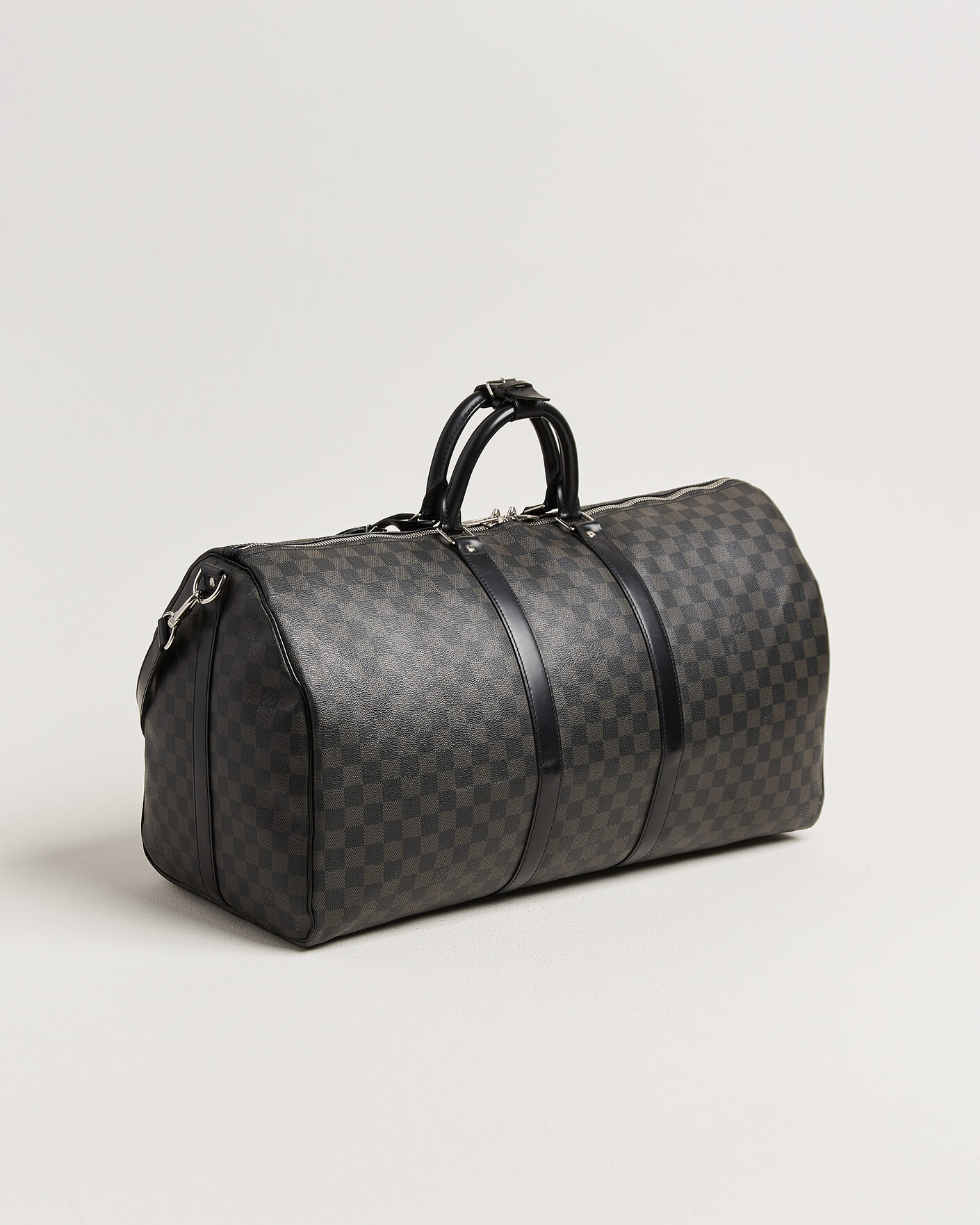 Men | Pre-Owned & Vintage Bags | Louis Vuitton Pre-Owned | Keepall Bandouliére 55 Damier Graphite