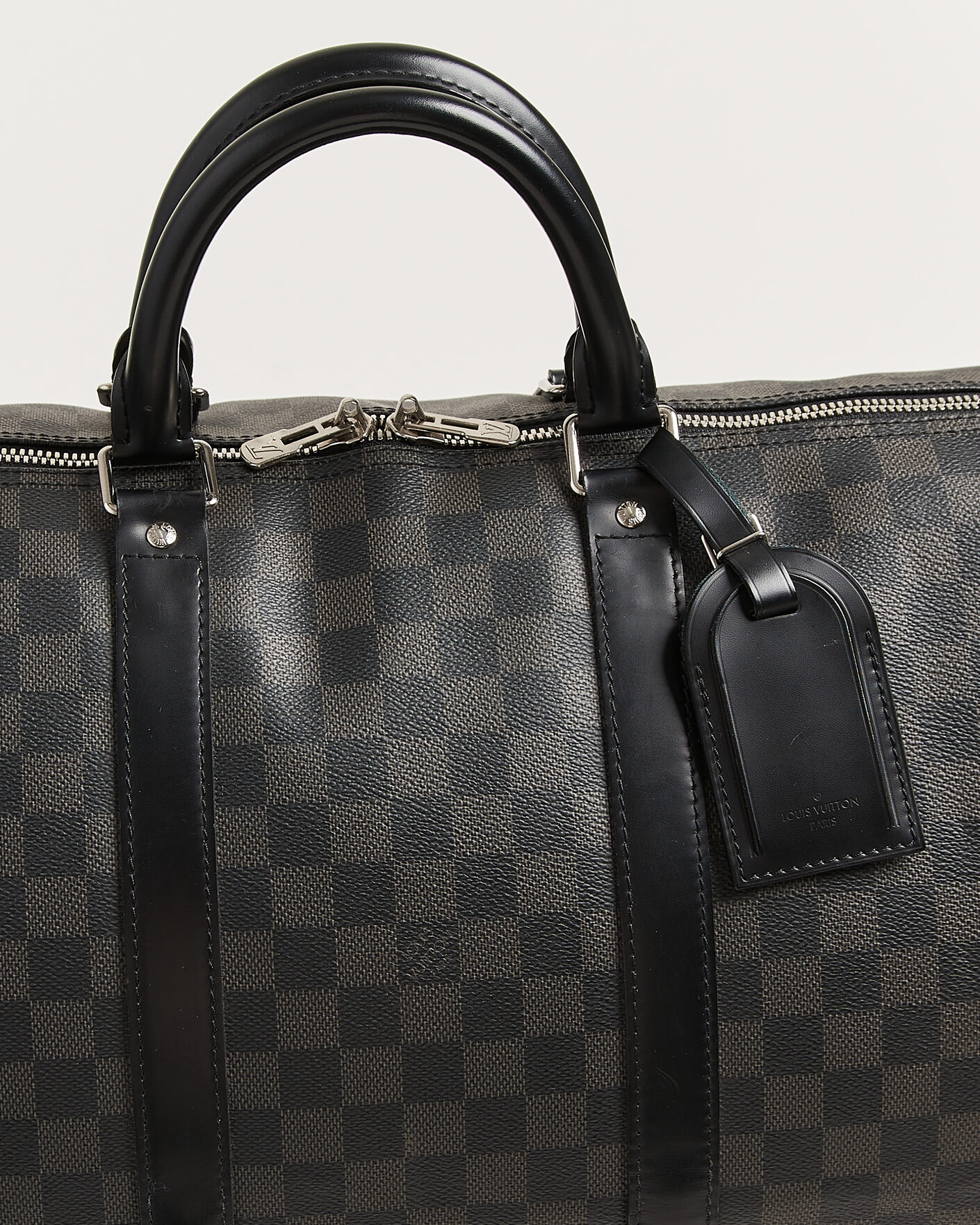 Men | Pre-Owned & Vintage Bags | Louis Vuitton Pre-Owned | Keepall Bandouliére 55 Damier Graphite